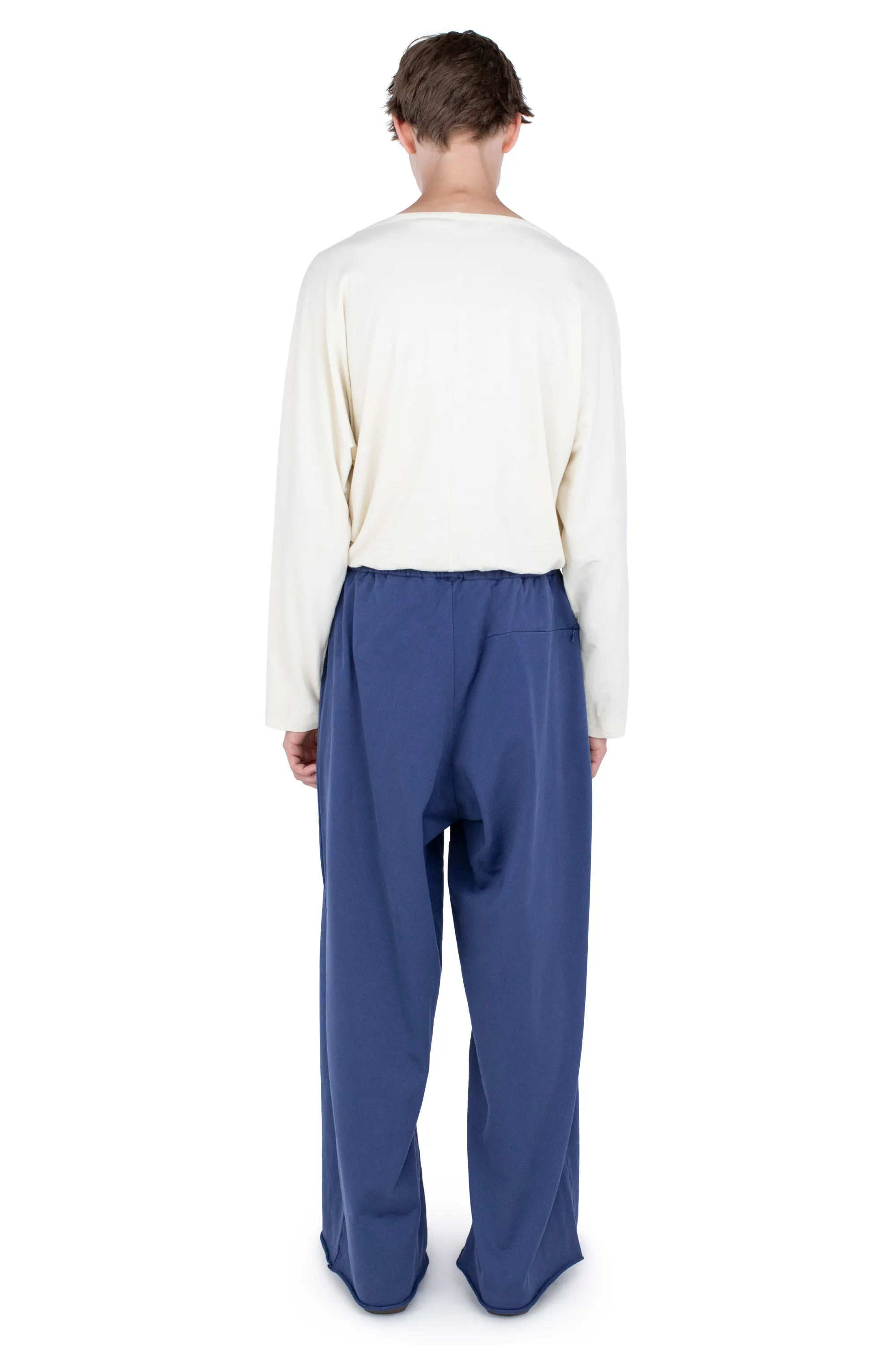 KIKO KOSTADINOV VELEKA WIDE TROUSERS - MARINE BLUE