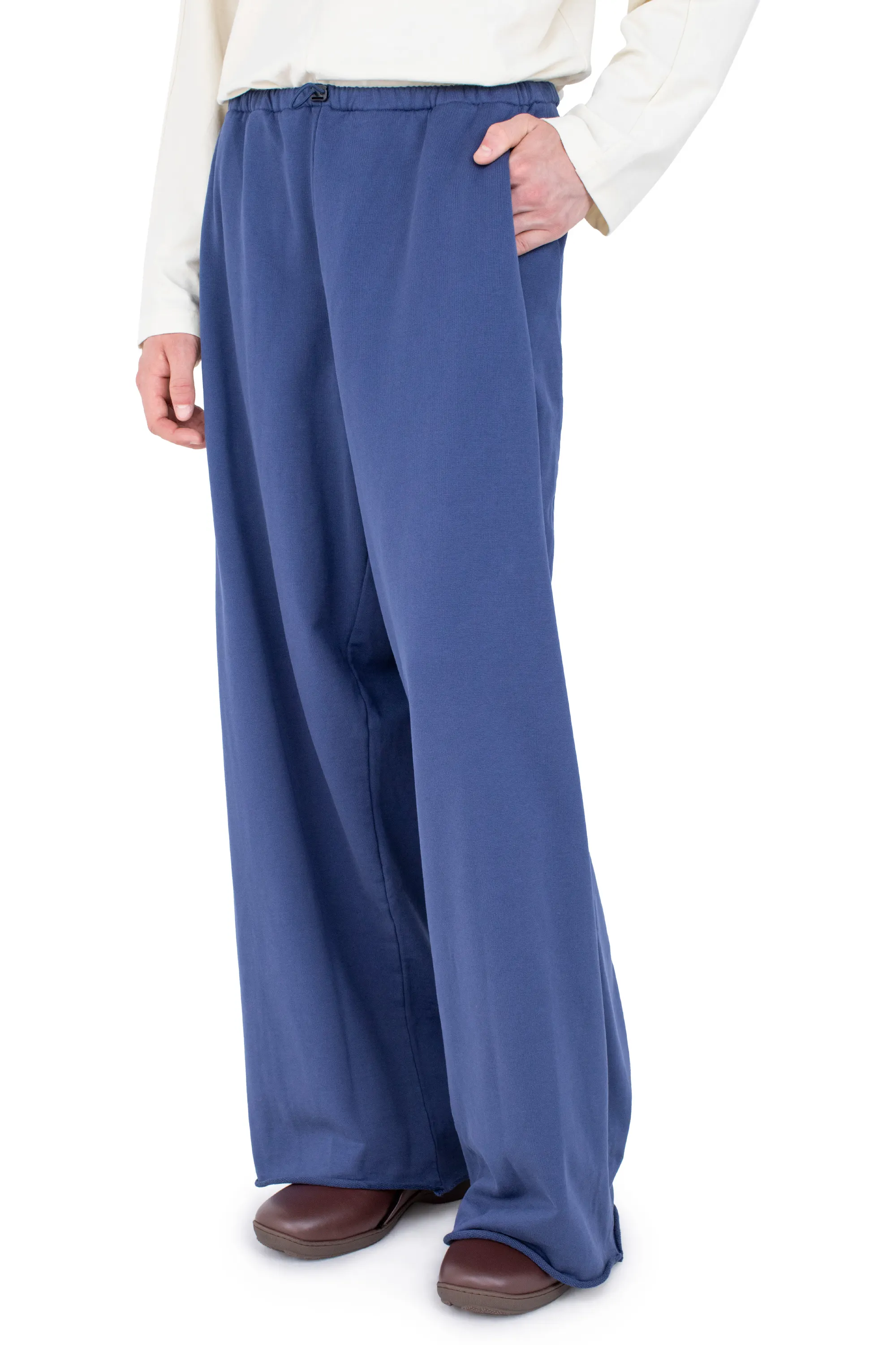 KIKO KOSTADINOV VELEKA WIDE TROUSERS - MARINE BLUE