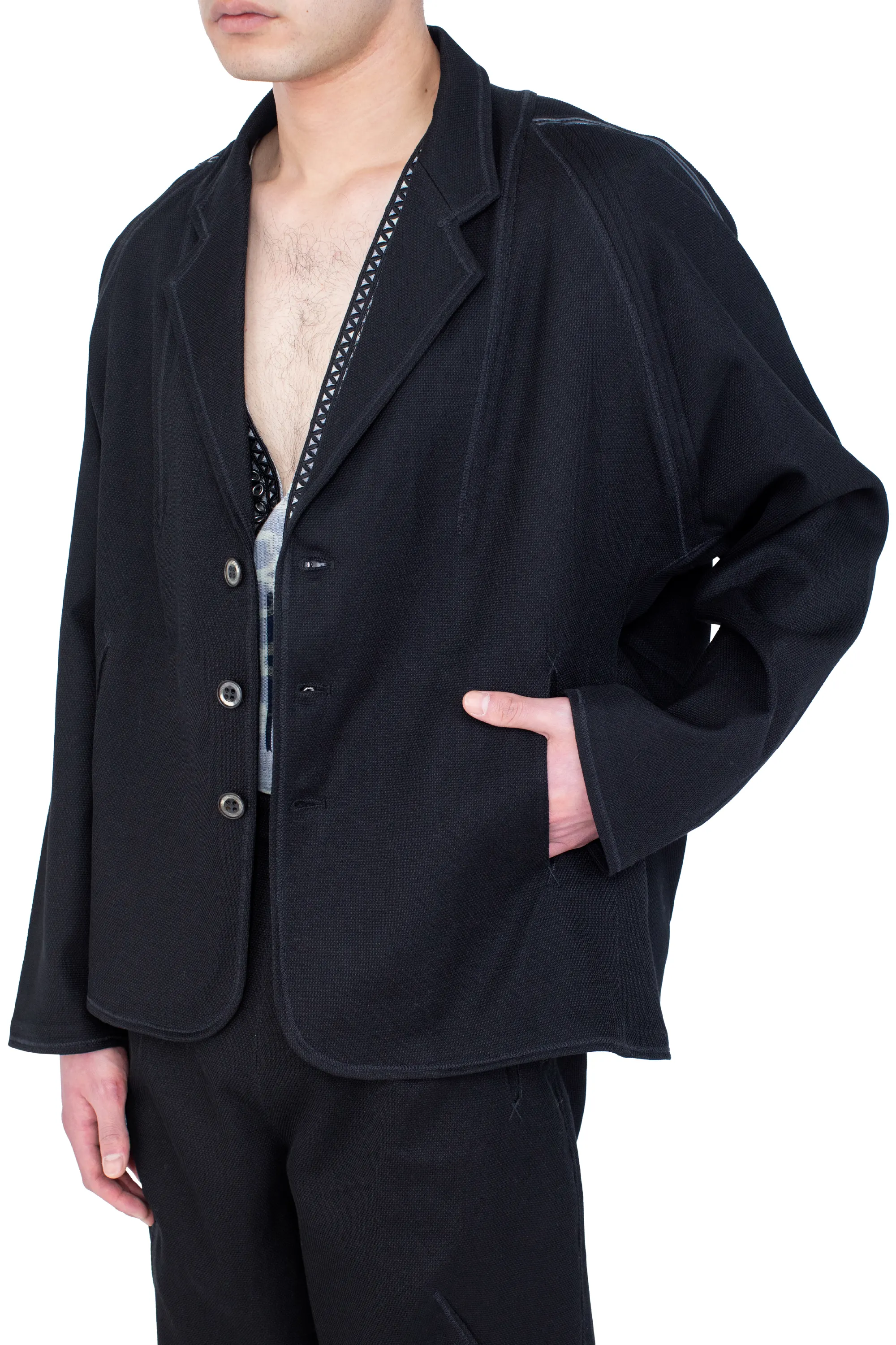 KIKO KOSTADINOV VIG K-DART BLAZER - SPACE BLACK