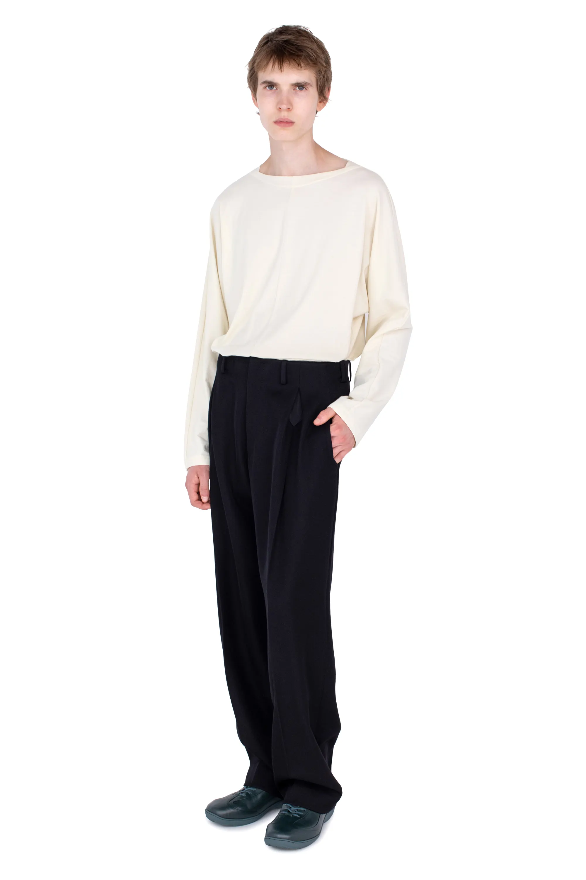 KIKO KOSTADINOV VOTIVE TROUSERS - JET BLACK