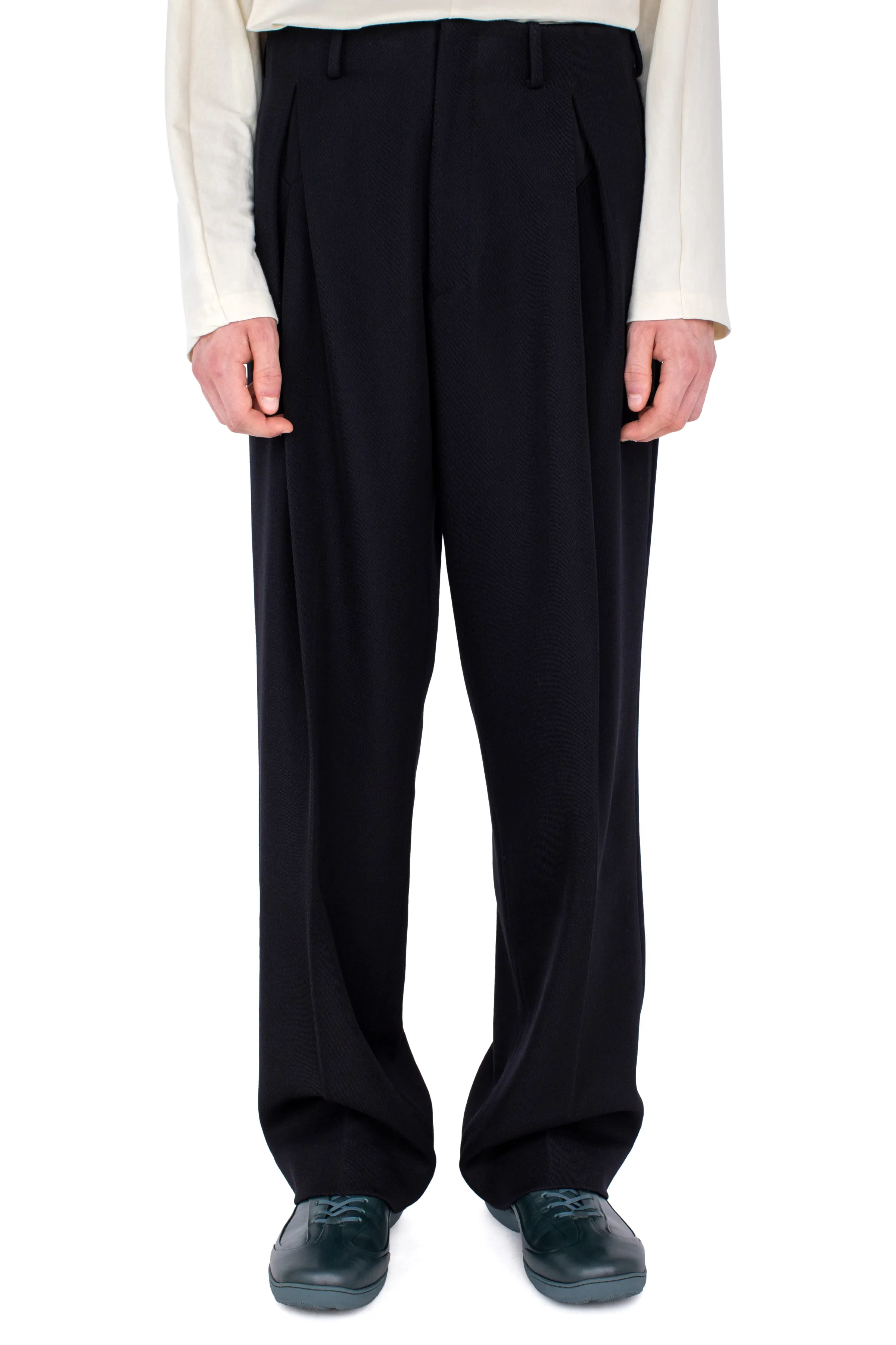 KIKO KOSTADINOV VOTIVE TROUSERS - JET BLACK