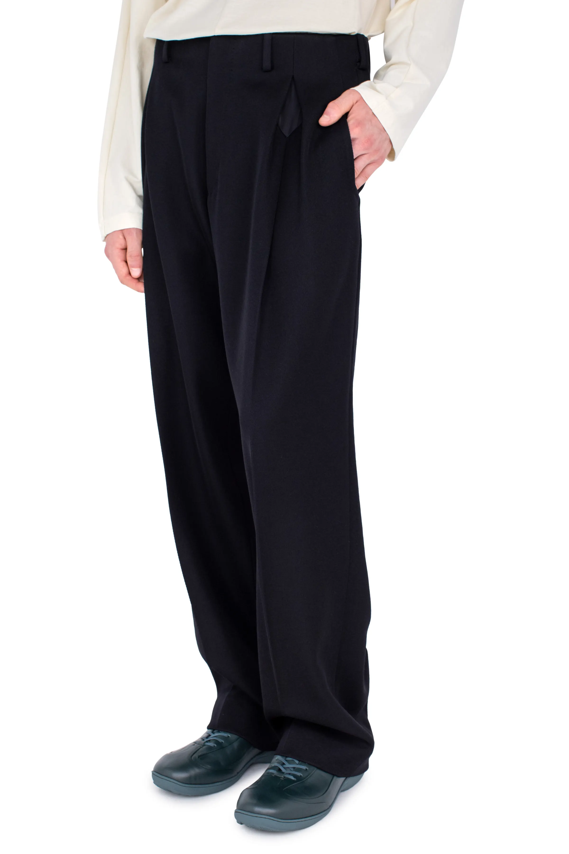 KIKO KOSTADINOV VOTIVE TROUSERS - JET BLACK