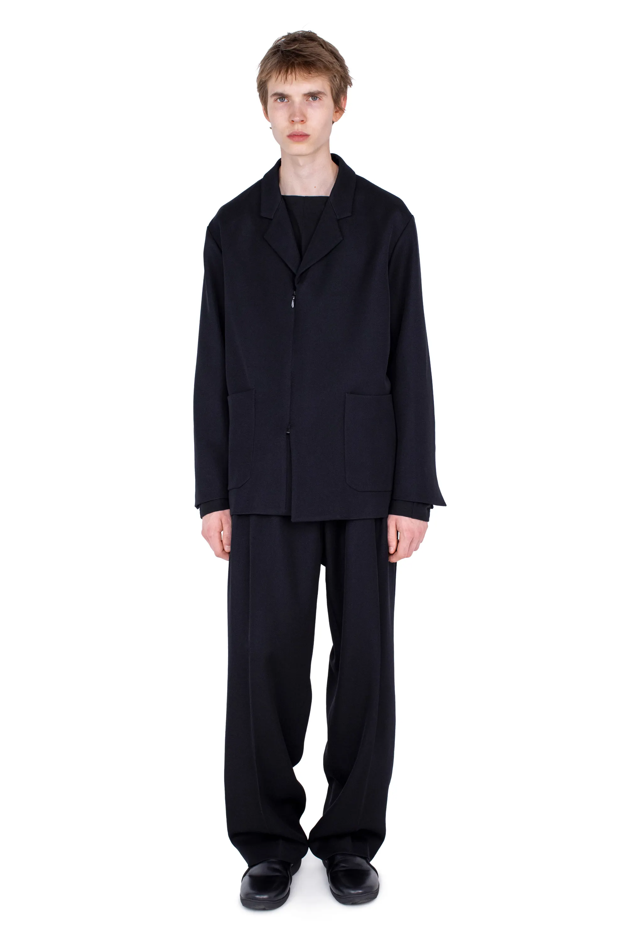 KIKO KOSTADINOV VOTIVE ZIP BLAZER - JET BLACK