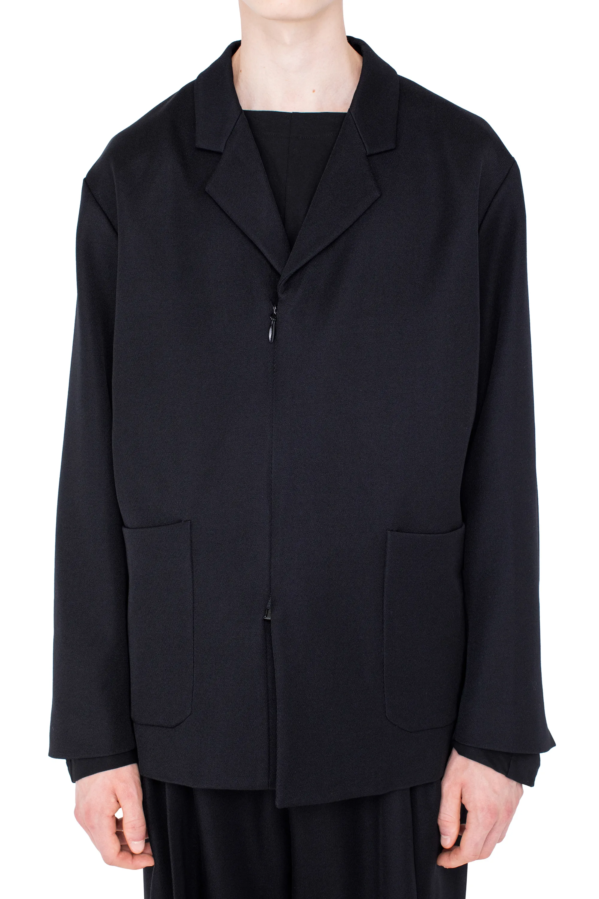 KIKO KOSTADINOV VOTIVE ZIP BLAZER - JET BLACK