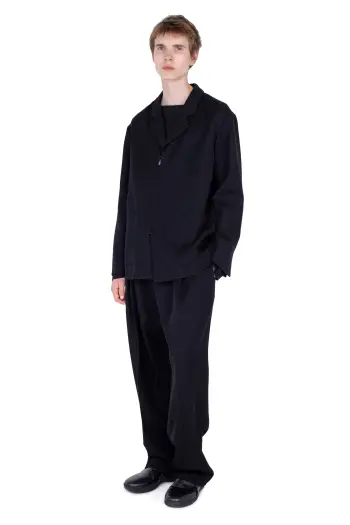 KIKO KOSTADINOV VOTIVE ZIP BLAZER - JET BLACK