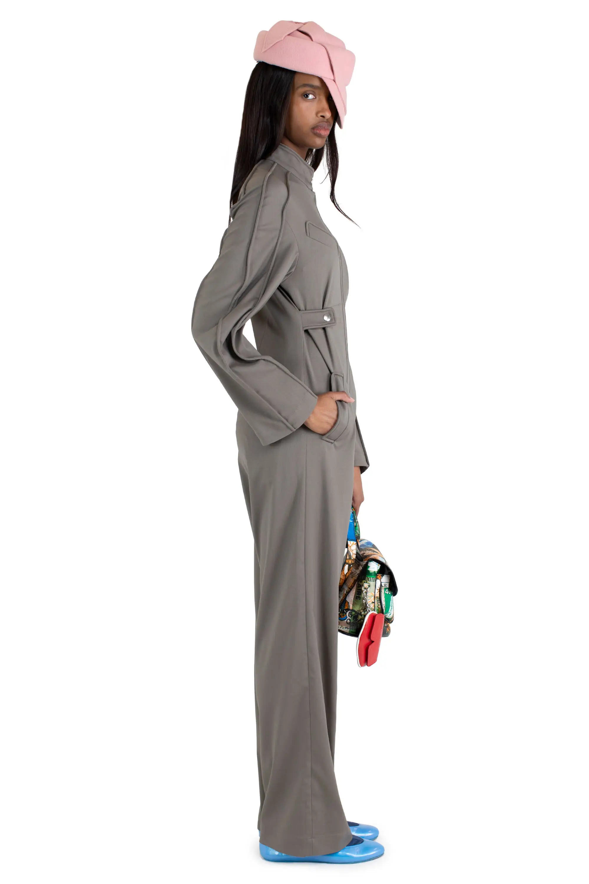 KIKO KOSTADINOV AVIA JUMPSUIT - SLATE GREY
