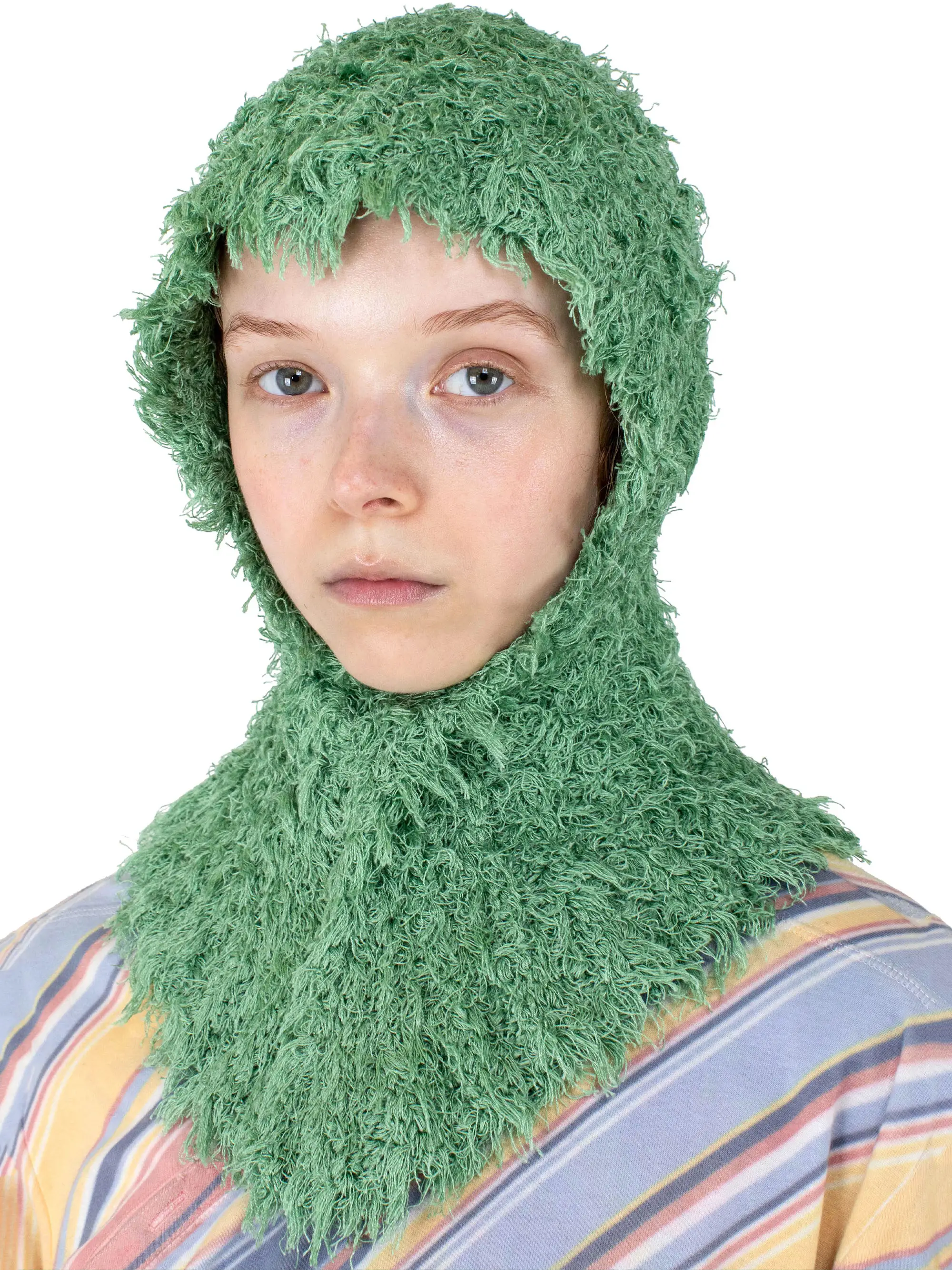 KIKO KOSTADINOV CARLA KNITTED HEADDRESS - JADE
