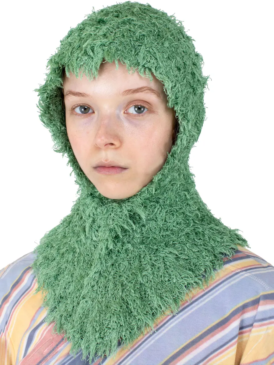 KIKO KOSTADINOV CARLA KNITTED HEADDRESS - JADE
