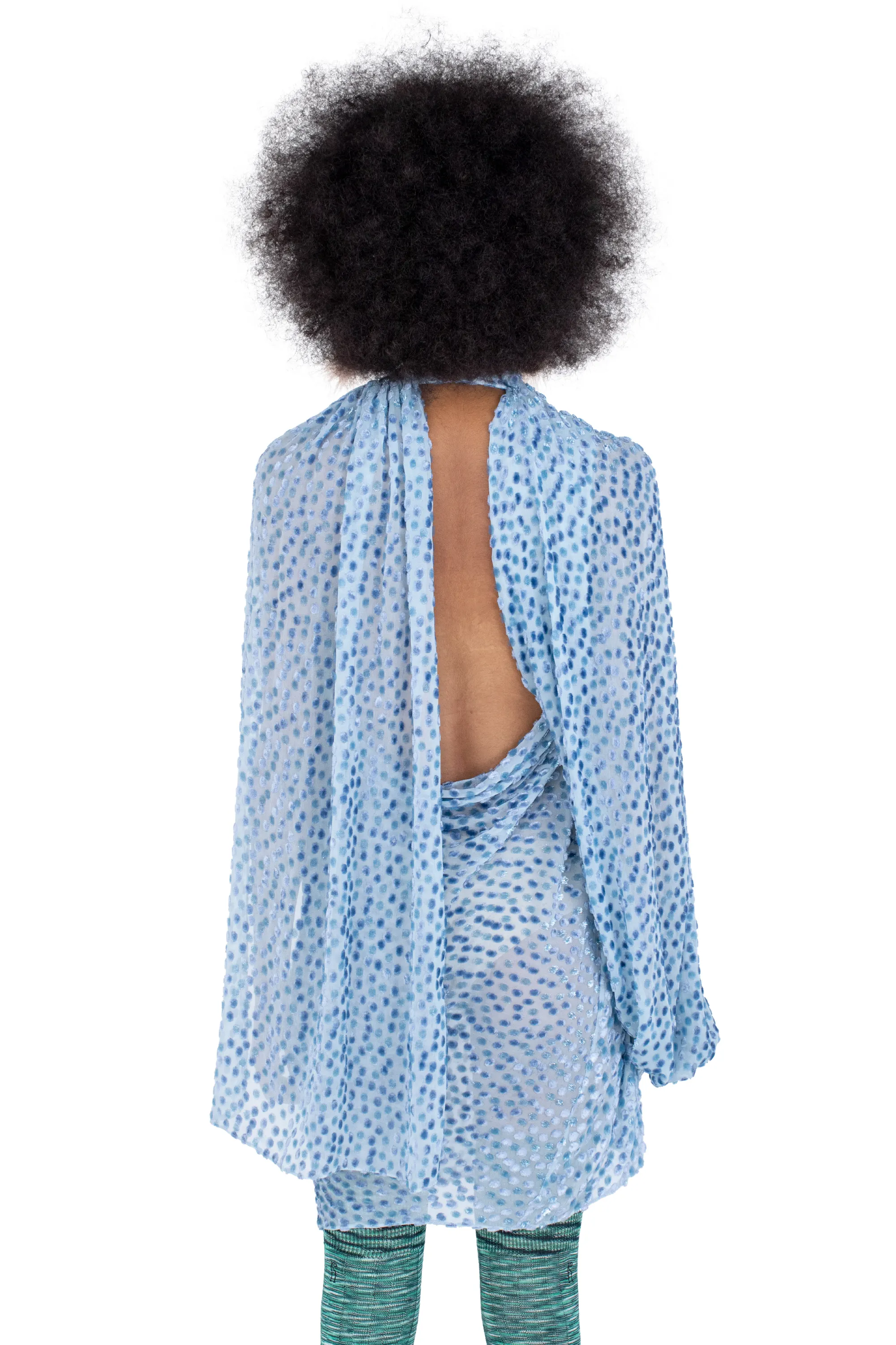 KIKO KOSTADINOV CASPIAN DRESS - POWDER BLUE