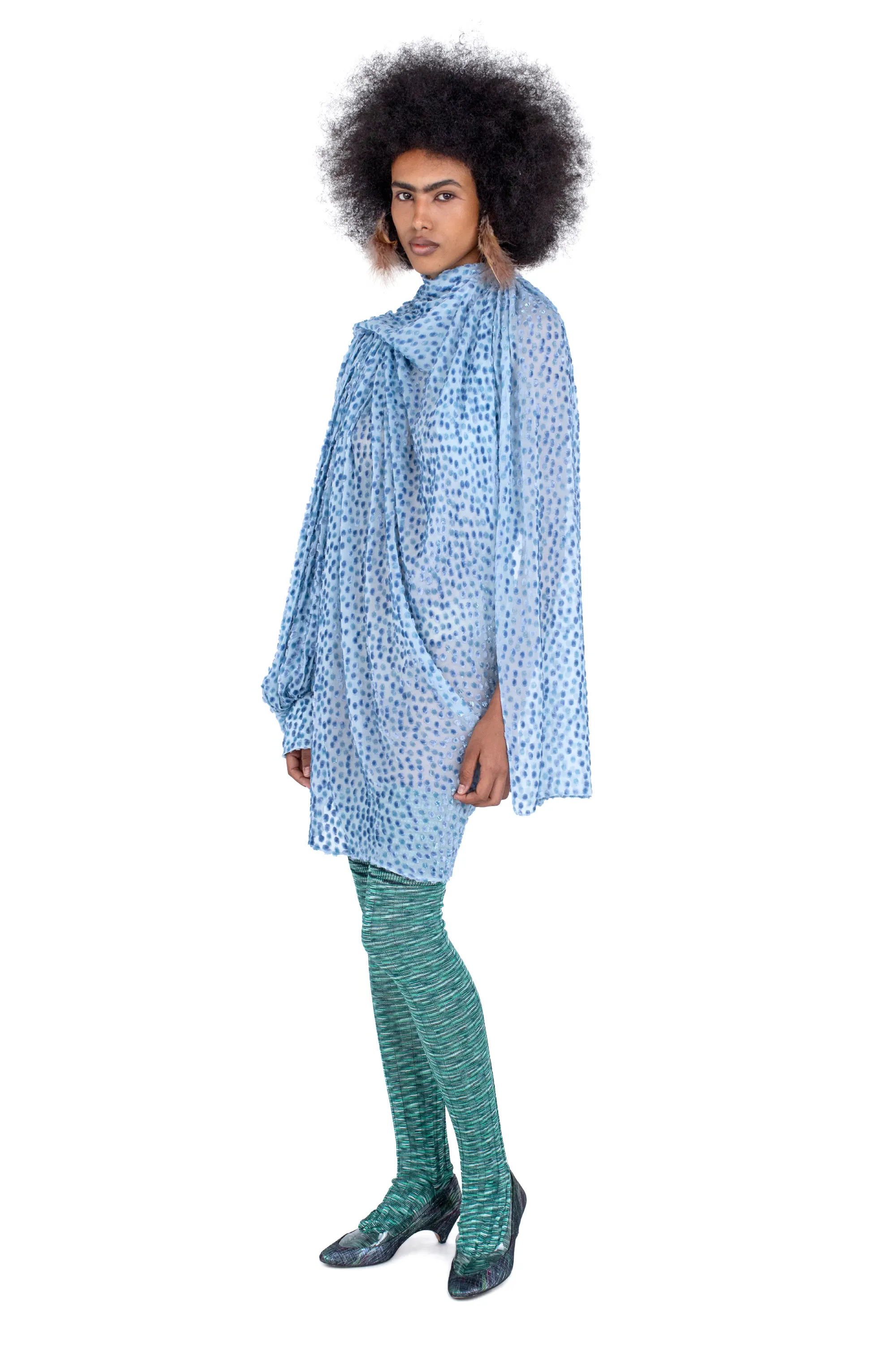 KIKO KOSTADINOV CASPIAN DRESS - POWDER BLUE