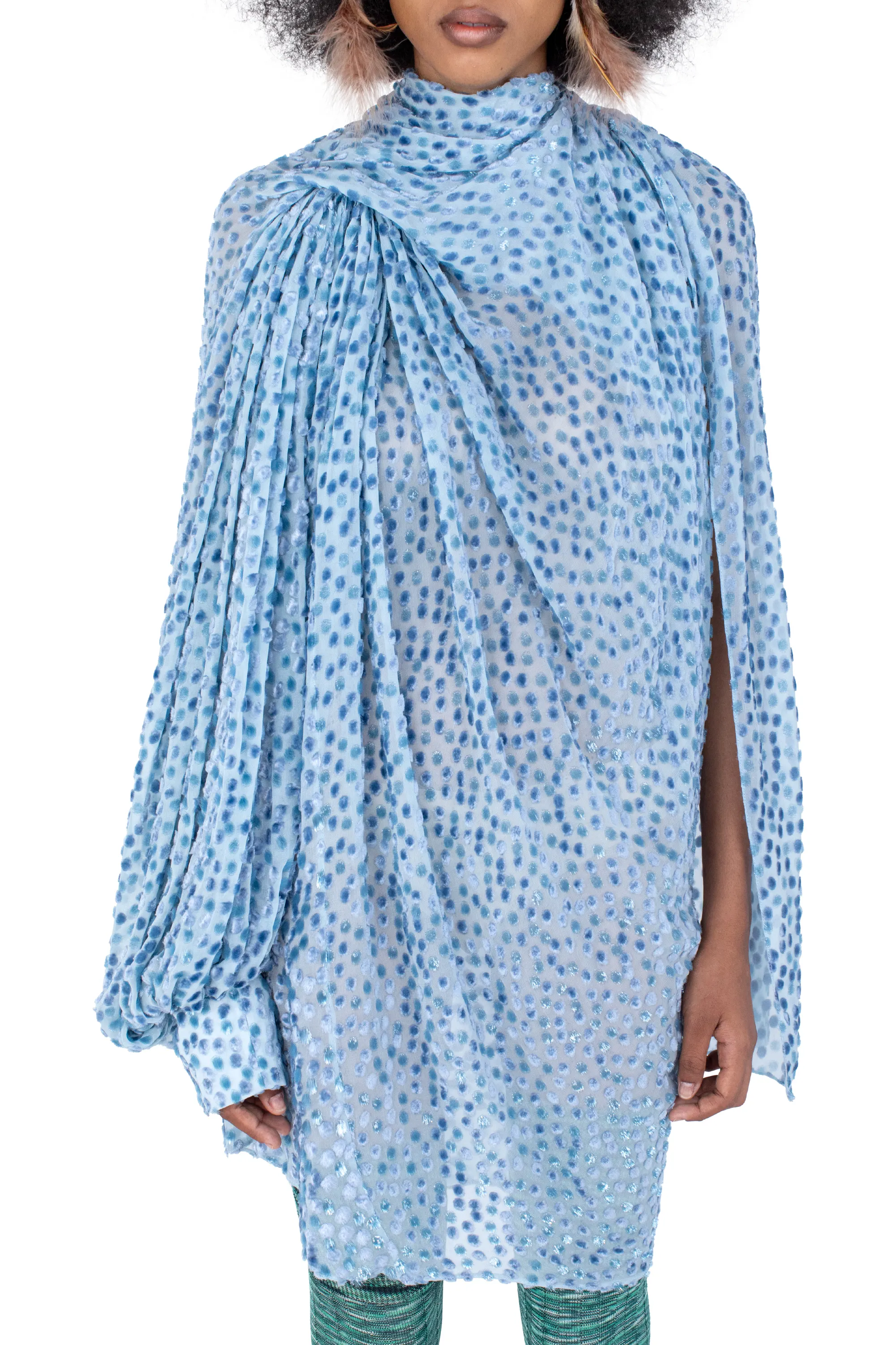 KIKO KOSTADINOV CASPIAN DRESS - POWDER BLUE