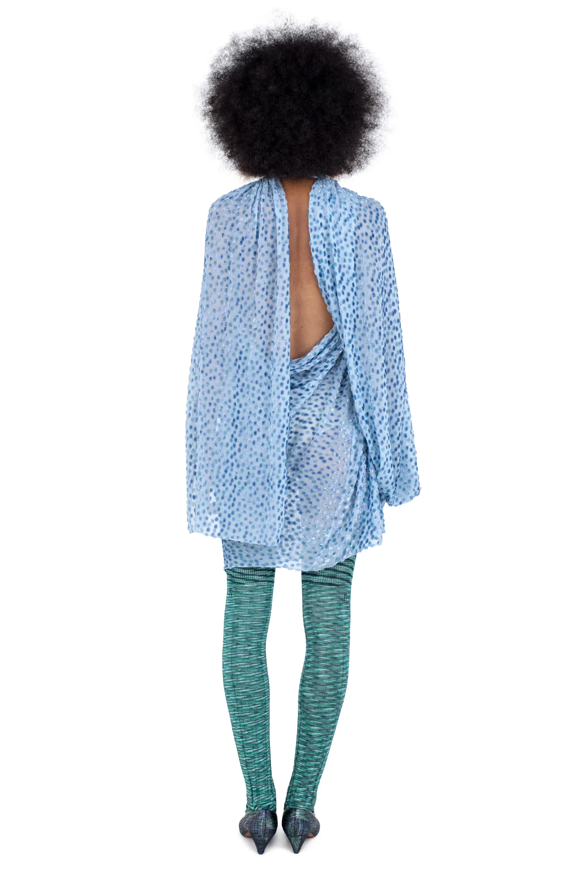 KIKO KOSTADINOV CASPIAN DRESS - POWDER BLUE
