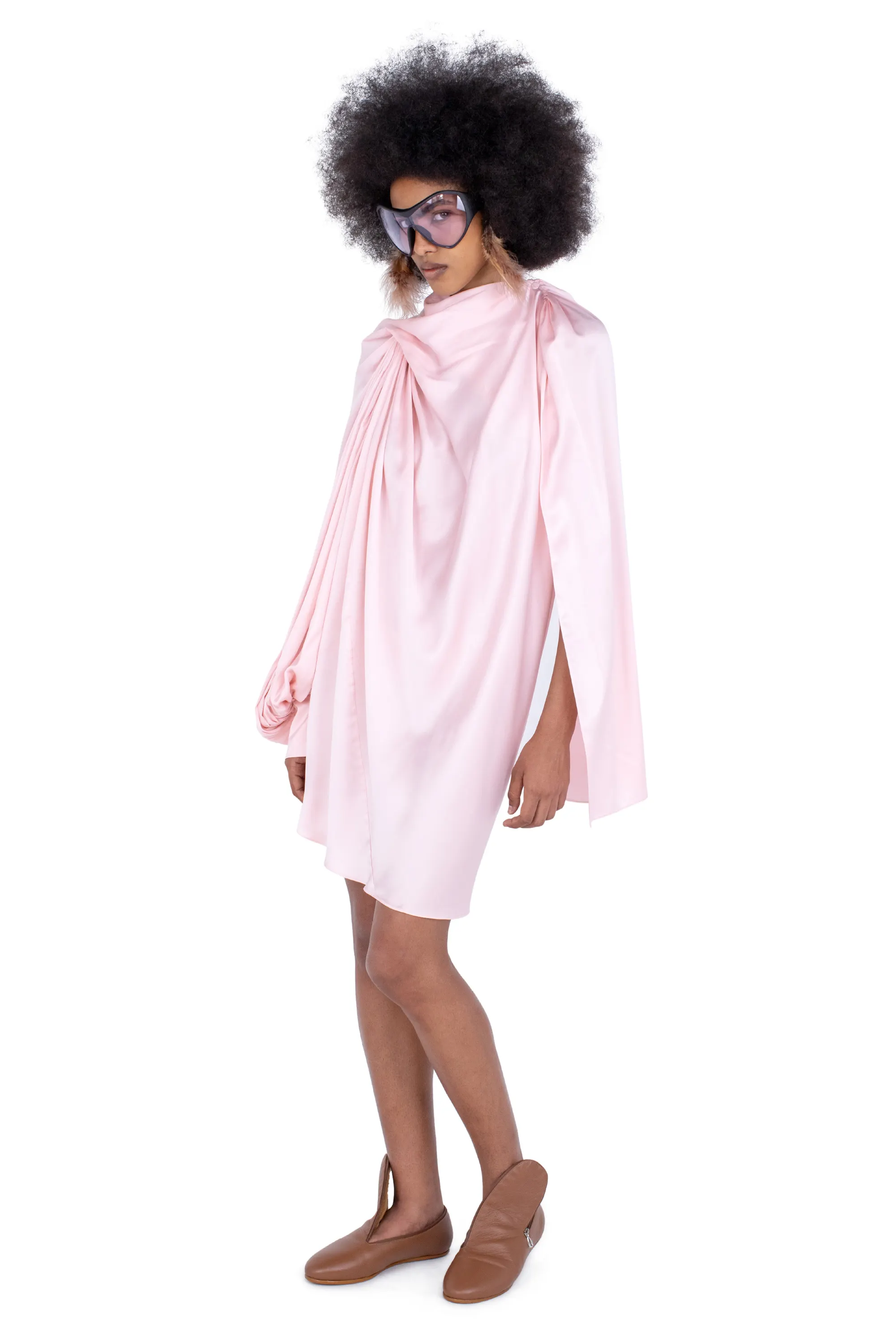 KIKO KOSTADINOV CASPIAN DRESS - PRISM PINK