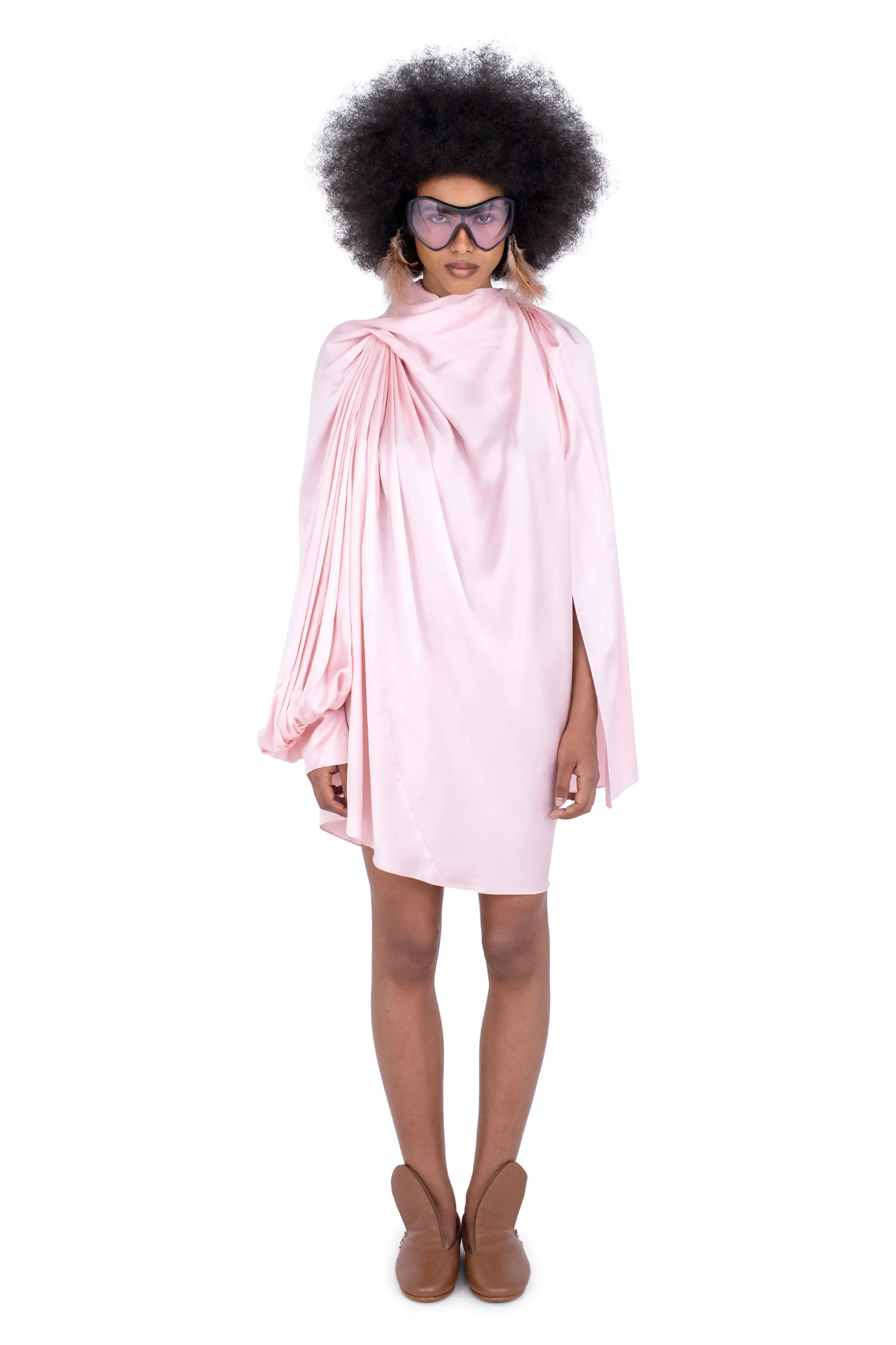 KIKO KOSTADINOV CASPIAN DRESS - PRISM PINK