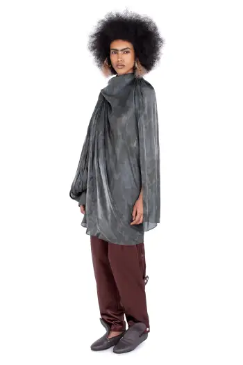KIKO KOSTADINOV CASPIAN DRESS - SLATE BRUSH