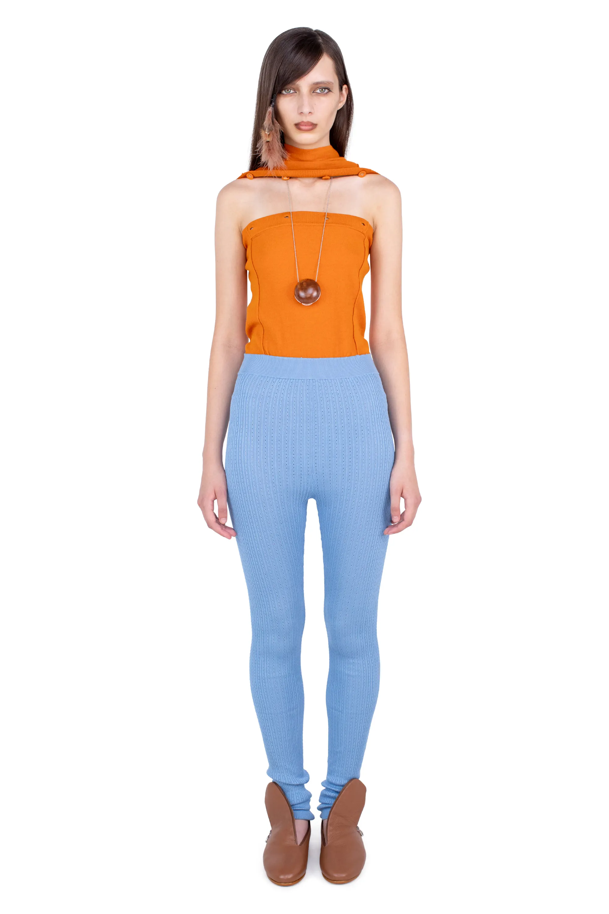 KIKO KOSTADINOV CORELLA ALL IN ONE - PERSIMMON ORANGE & BLUE LAKE
