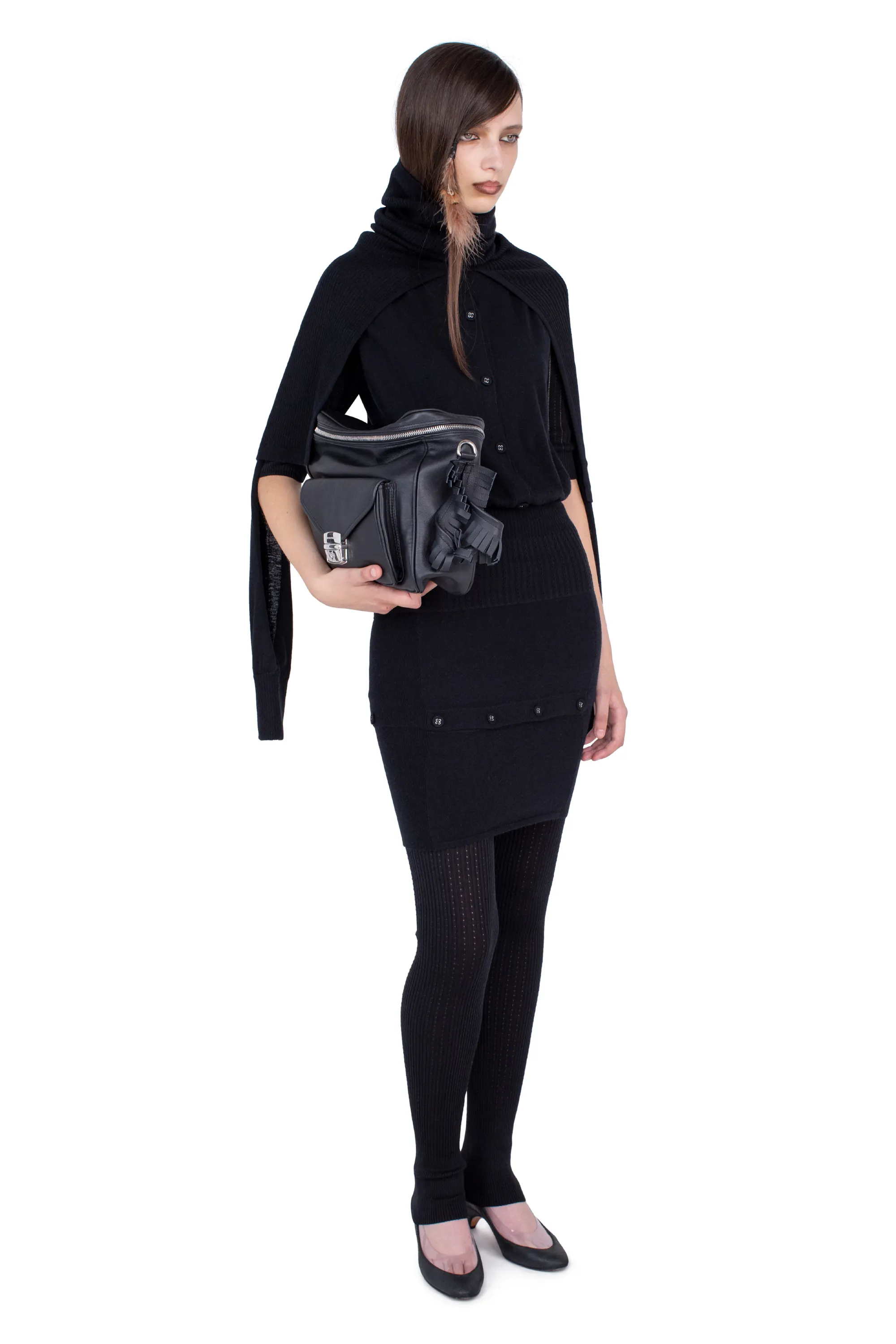 KIKO KOSTADINOV CORELLA DOUBLE SLEEVE JUMPER - NEBULAR BLACK