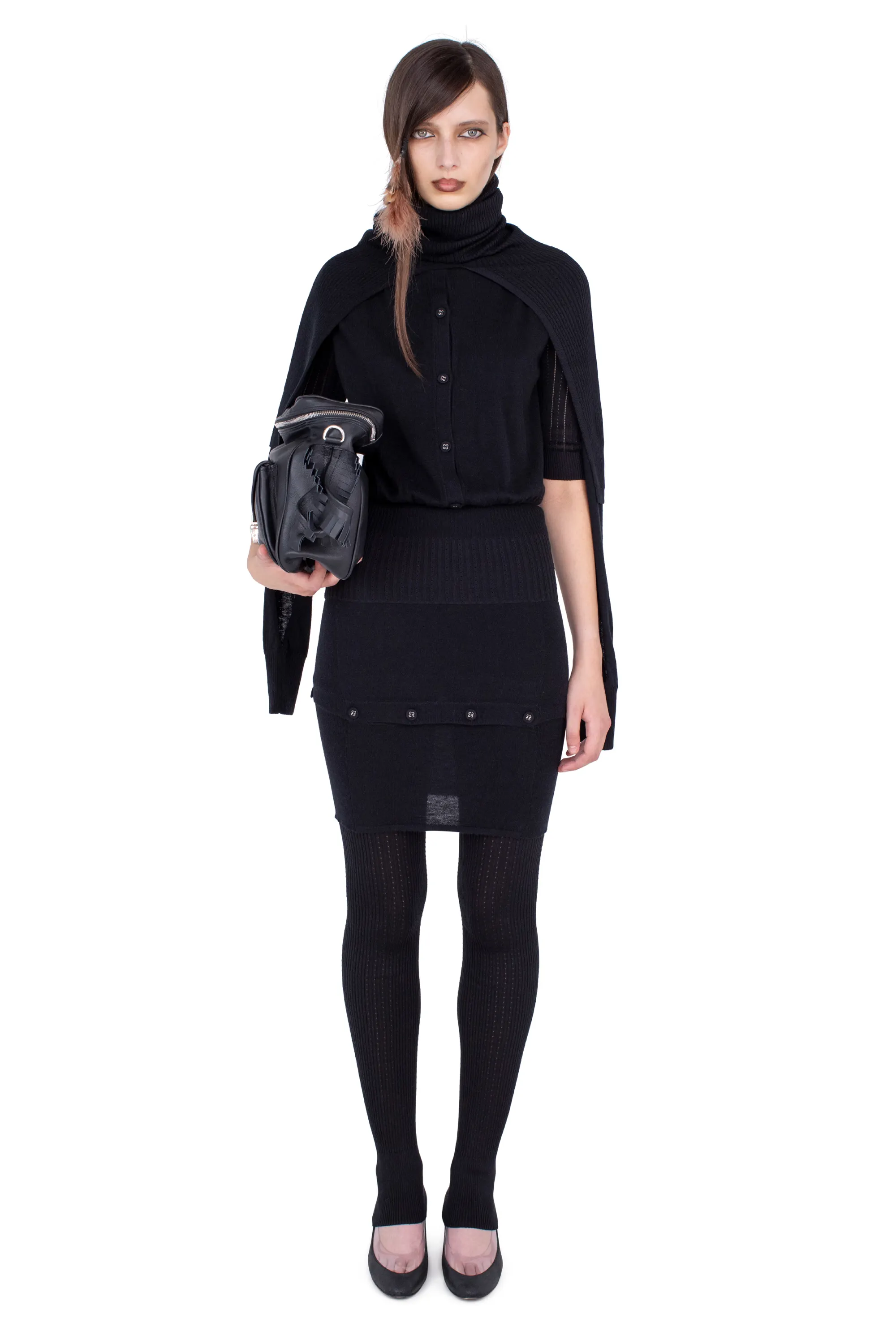 KIKO KOSTADINOV CORELLA DOUBLE SLEEVE JUMPER - NEBULAR BLACK
