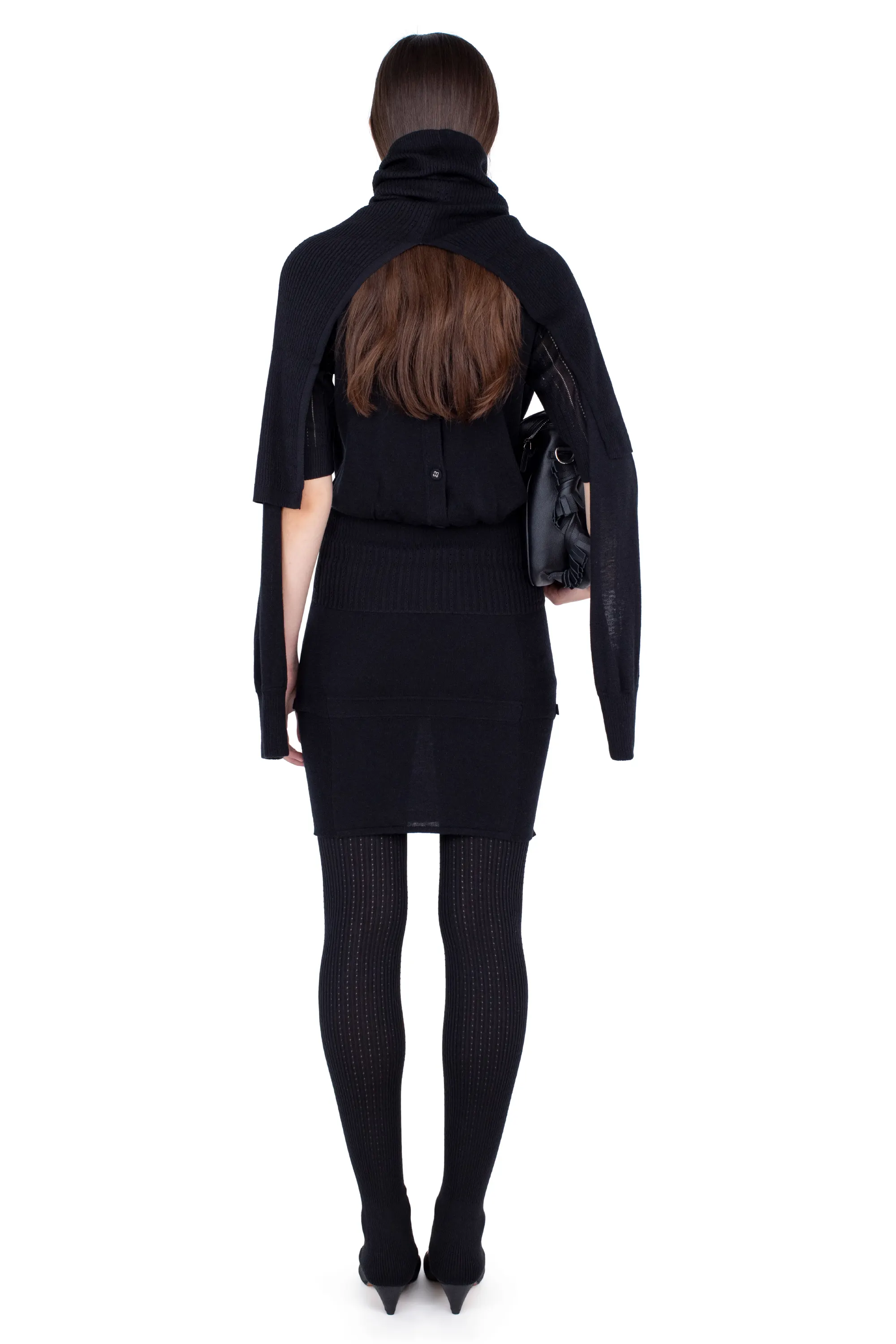 KIKO KOSTADINOV CORELLA DOUBLE SLEEVE JUMPER - NEBULAR BLACK