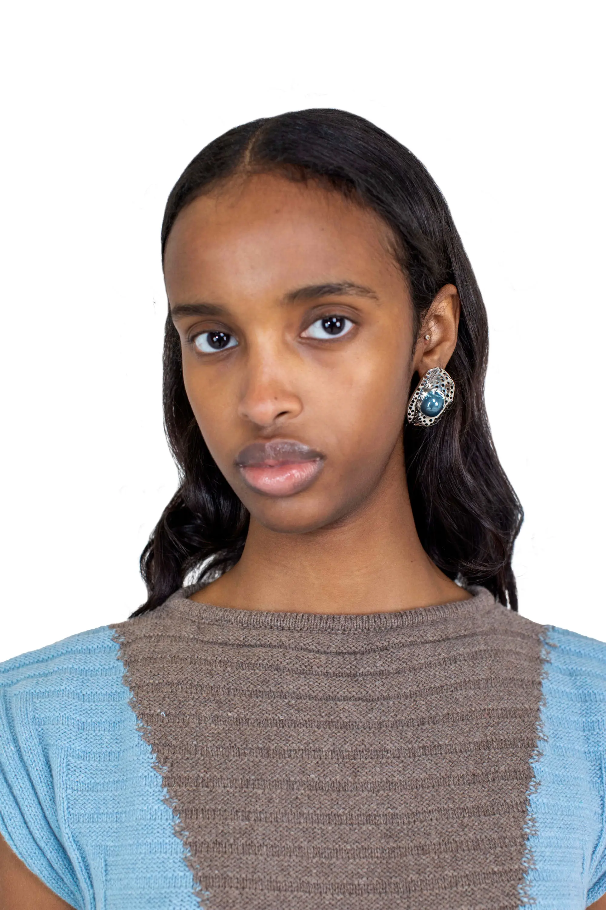KIKO KOSTADINOV DAKOTA VEST - CELESTE BLUE/SEPIA