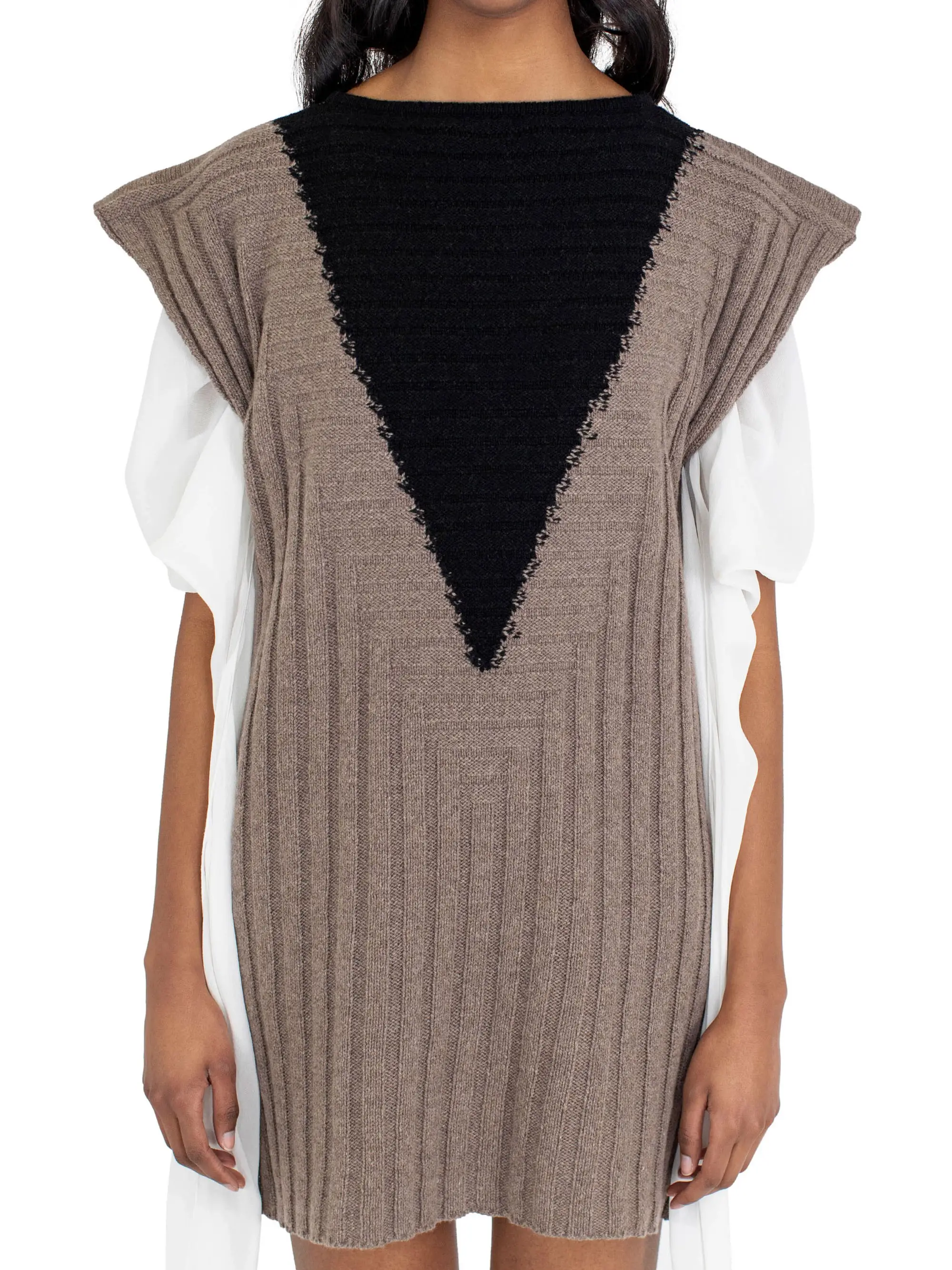 KIKO KOSTADINOV DAKOTA VEST - SEPIA/RAVEN BLACK