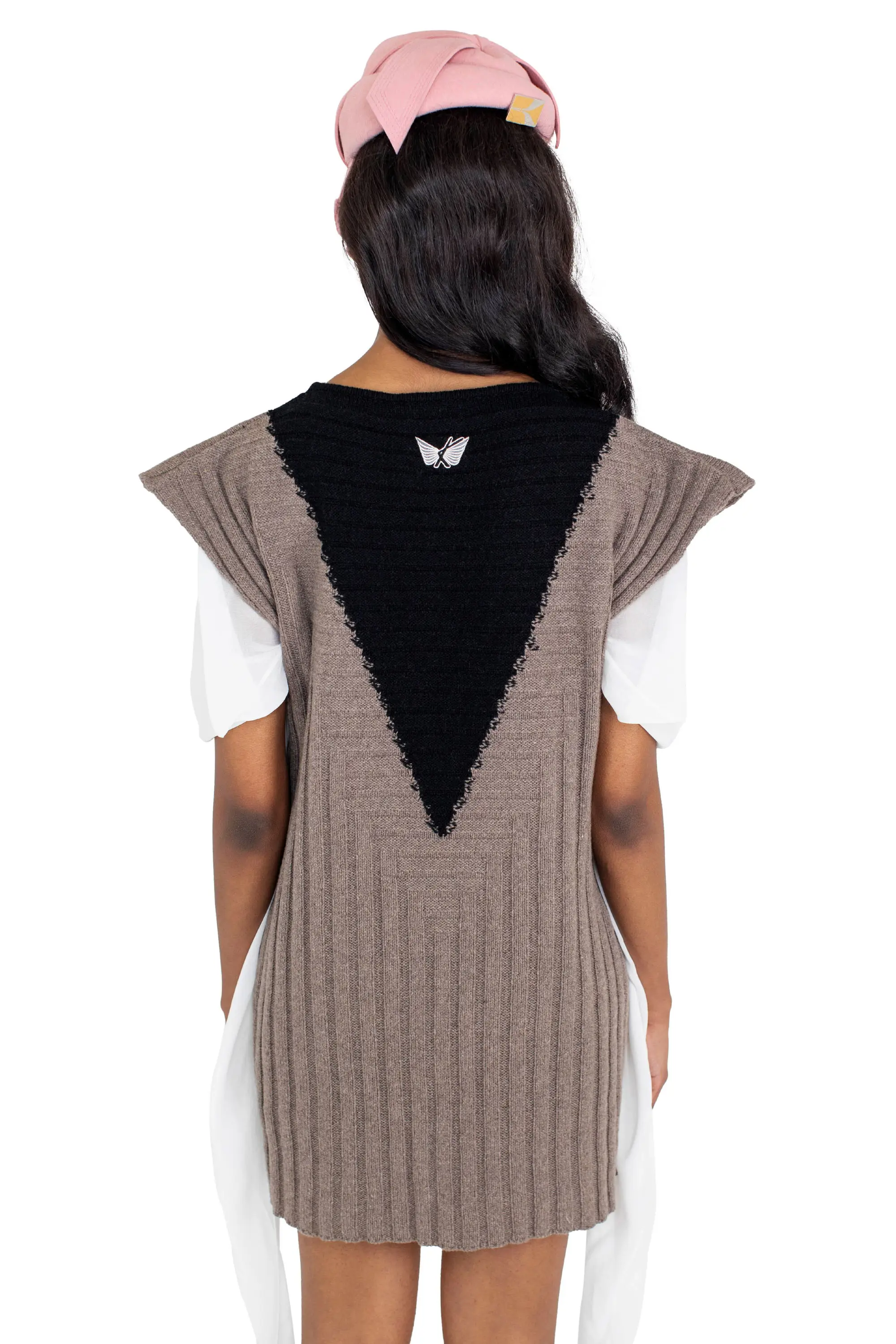 KIKO KOSTADINOV DAKOTA VEST - SEPIA/RAVEN BLACK