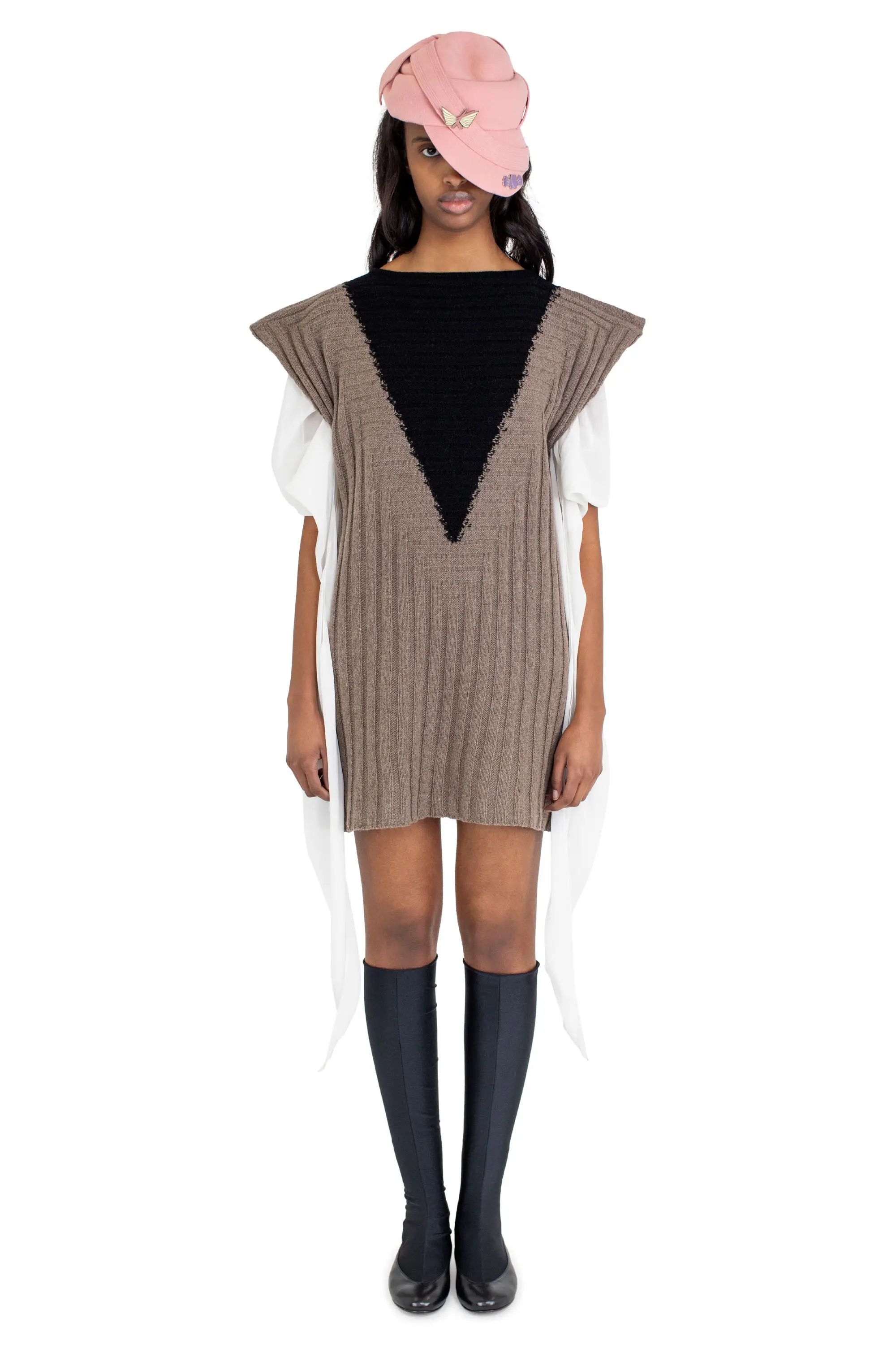 KIKO KOSTADINOV DAKOTA VEST - SEPIA/RAVEN BLACK