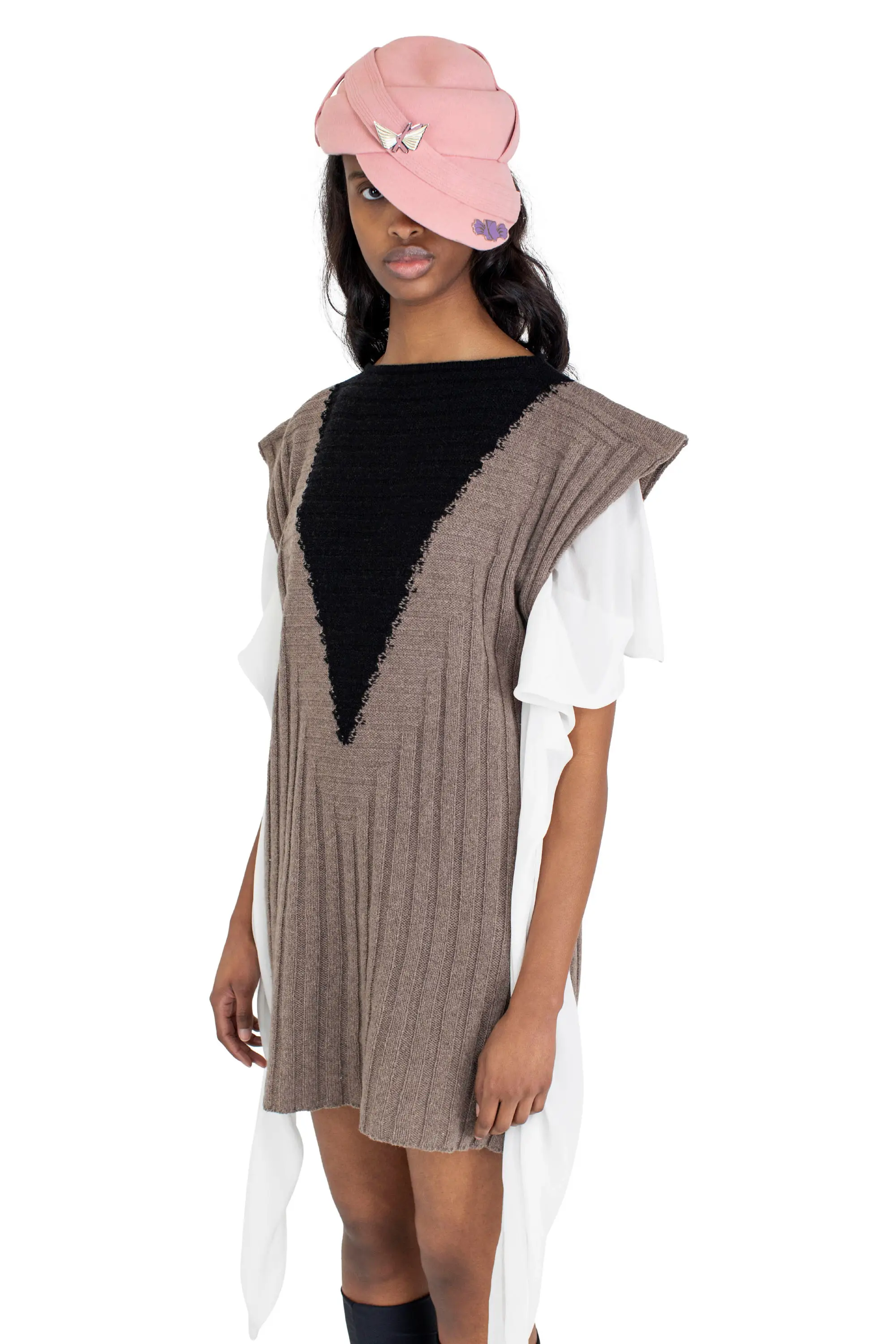 KIKO KOSTADINOV DAKOTA VEST - SEPIA/RAVEN BLACK