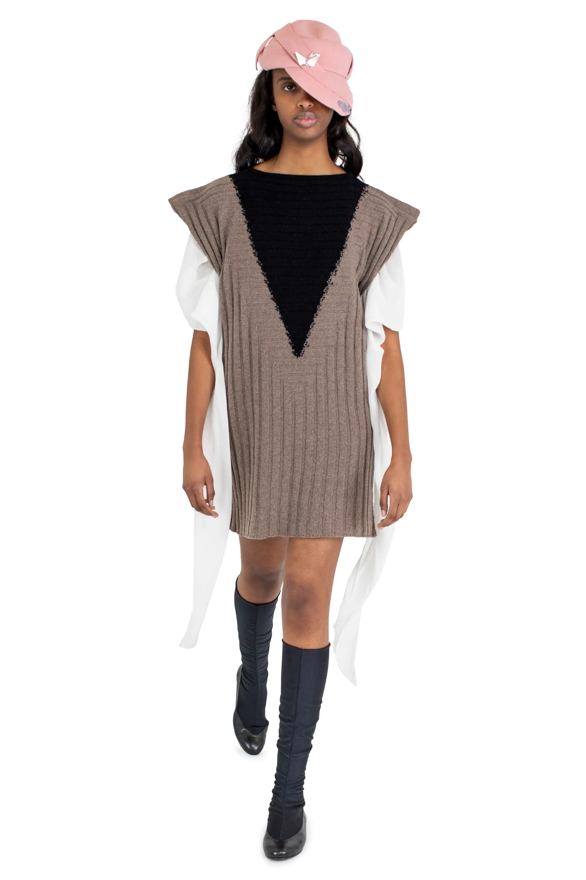 KIKO KOSTADINOV DAKOTA VEST - SEPIA/RAVEN BLACK