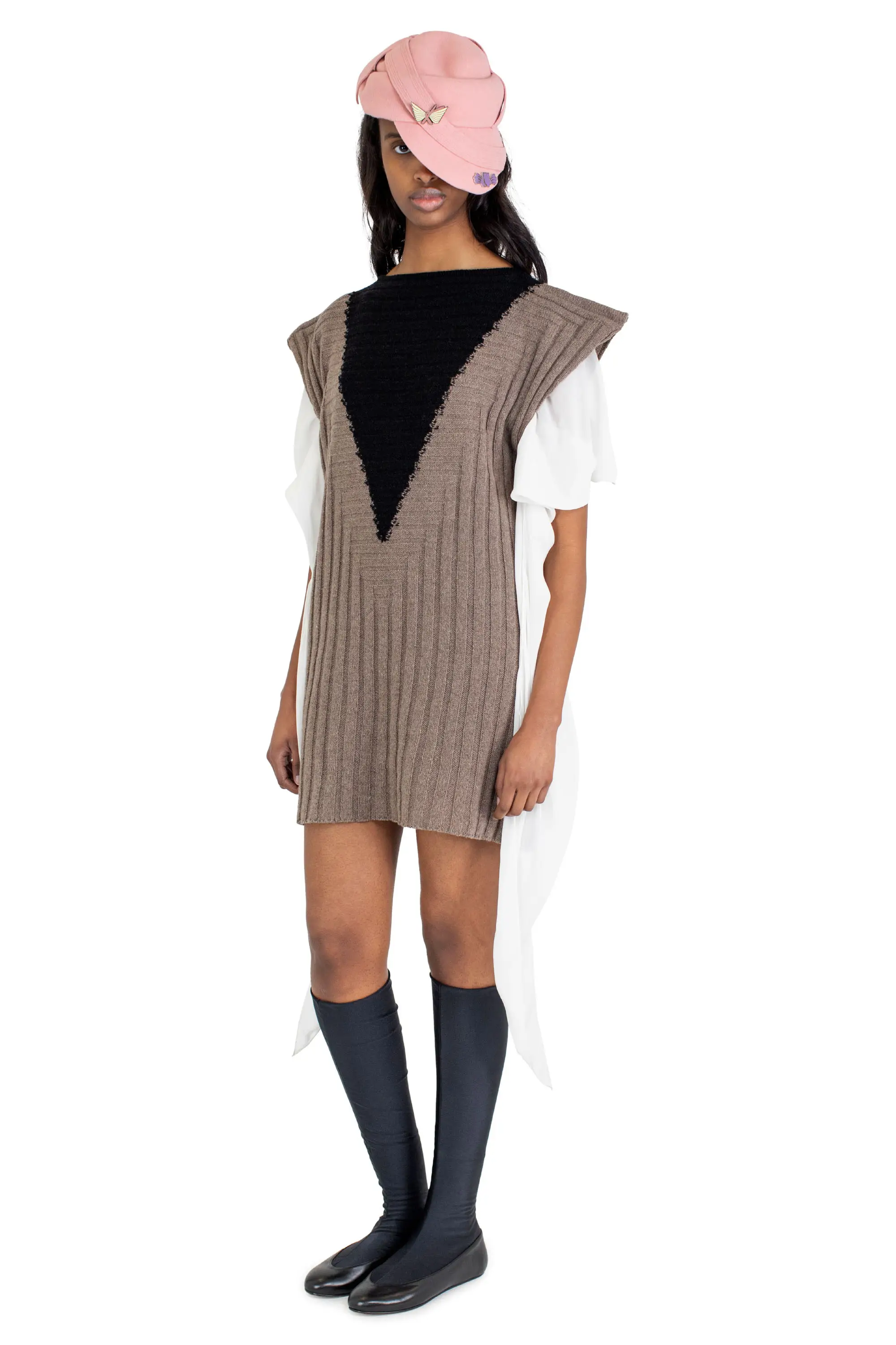 KIKO KOSTADINOV DAKOTA VEST - SEPIA/RAVEN BLACK