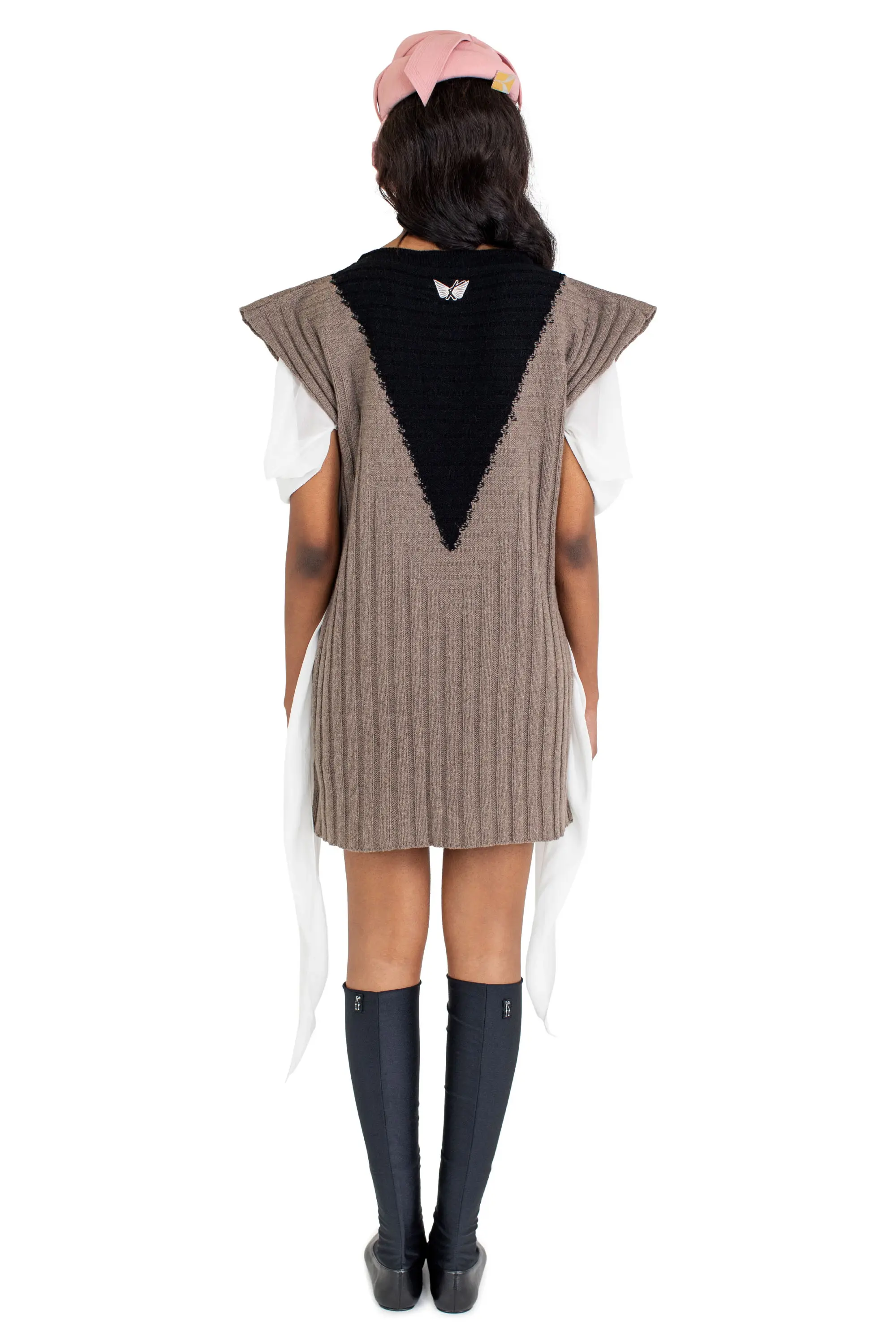 KIKO KOSTADINOV DAKOTA VEST - SEPIA/RAVEN BLACK