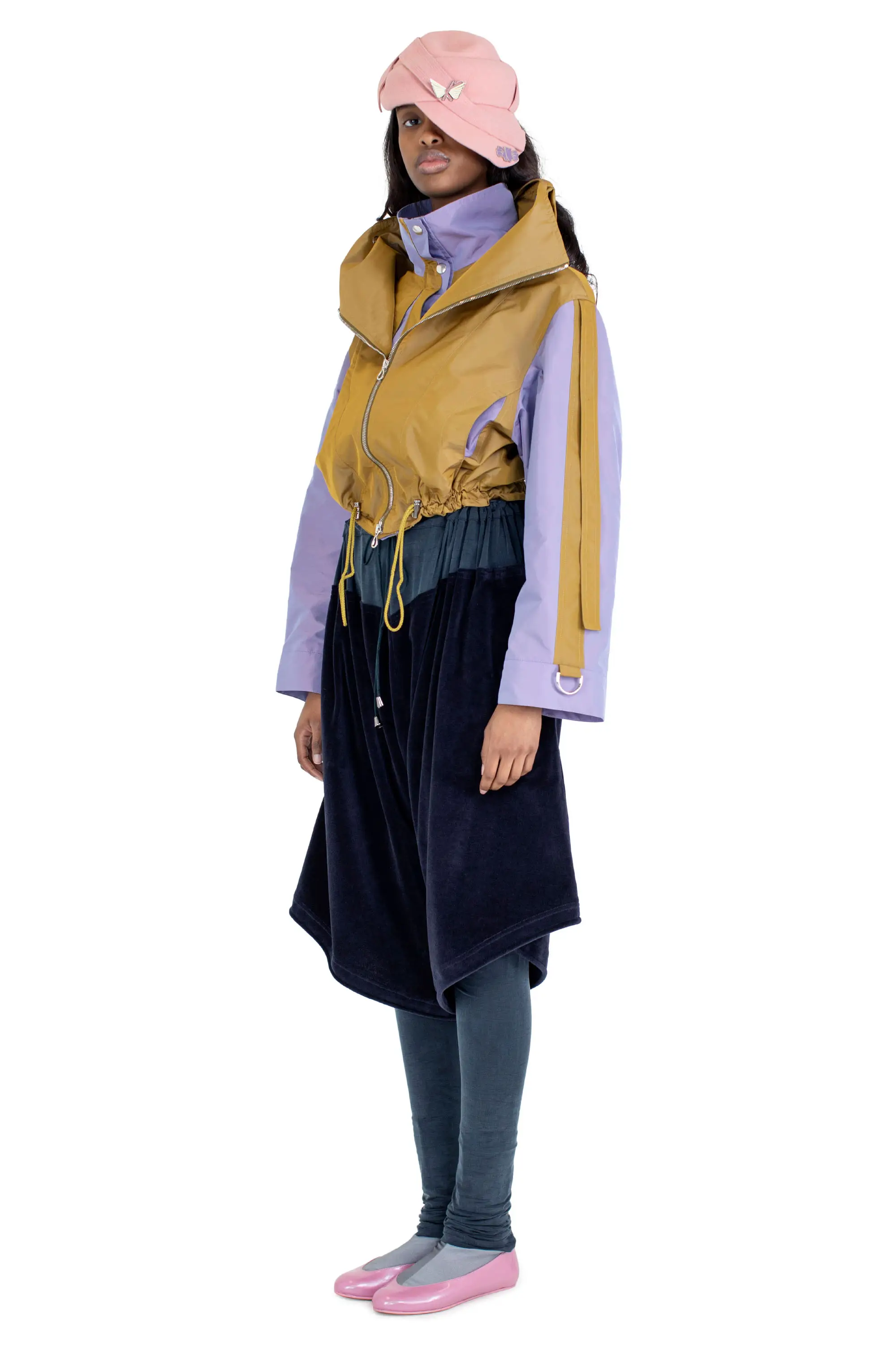 KIKO KOSTADINOV ERRO JACKET - PATINA GOLD/LAVENDER