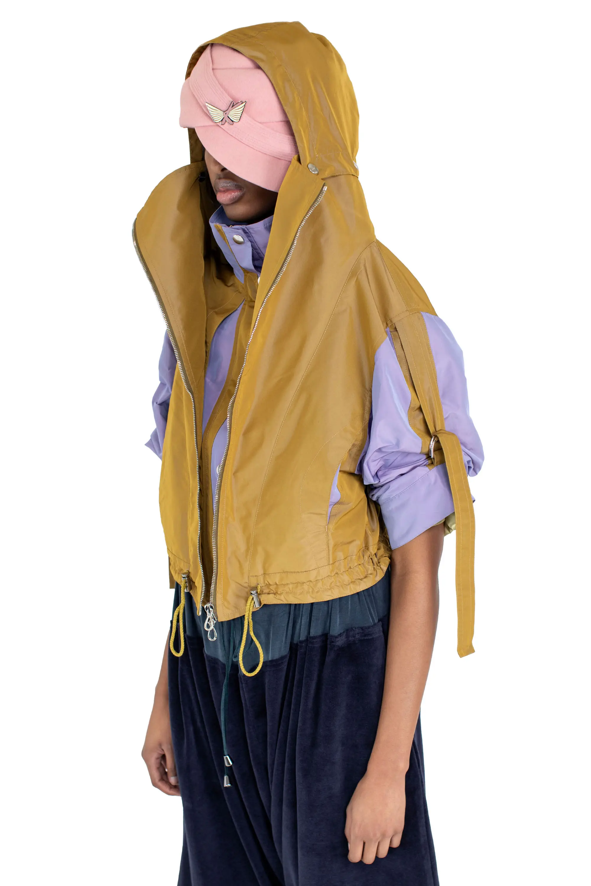 KIKO KOSTADINOV ERRO JACKET - PATINA GOLD/LAVENDER