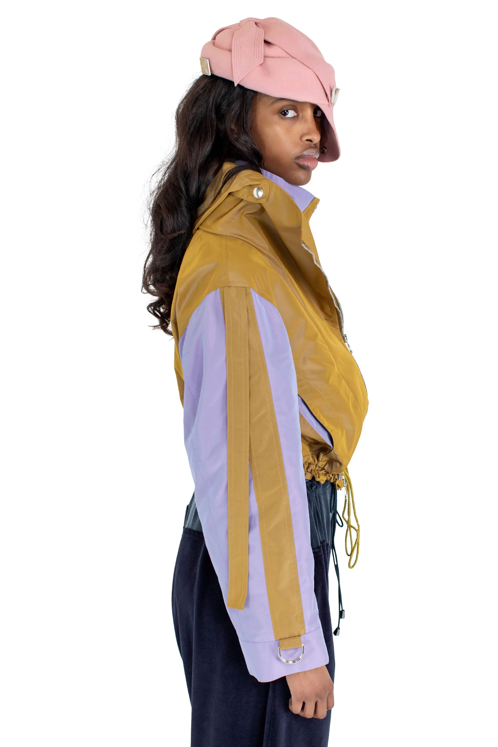 KIKO KOSTADINOV ERRO JACKET - PATINA GOLD/LAVENDER