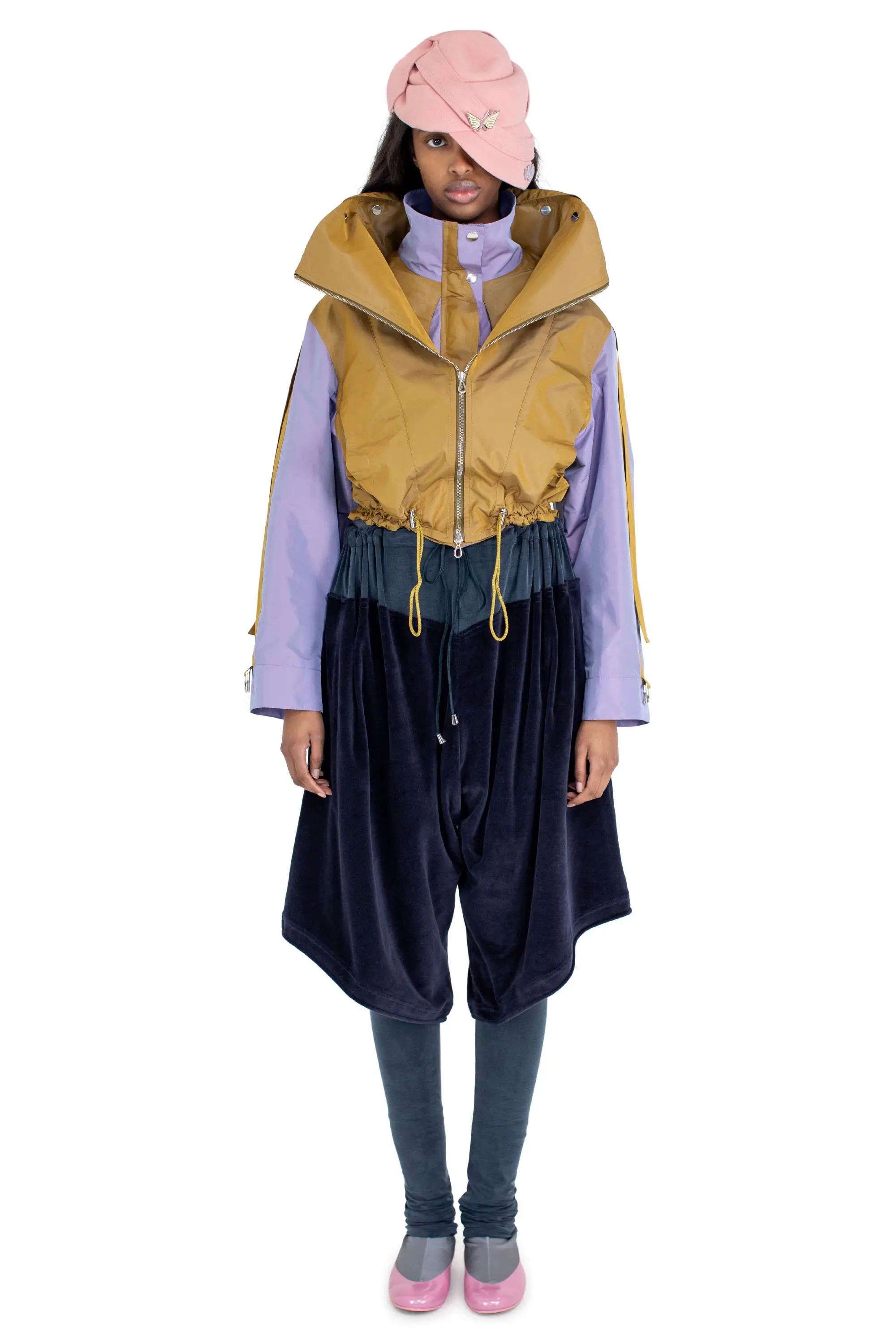 KIKO KOSTADINOV ERRO JACKET - PATINA GOLD/LAVENDER