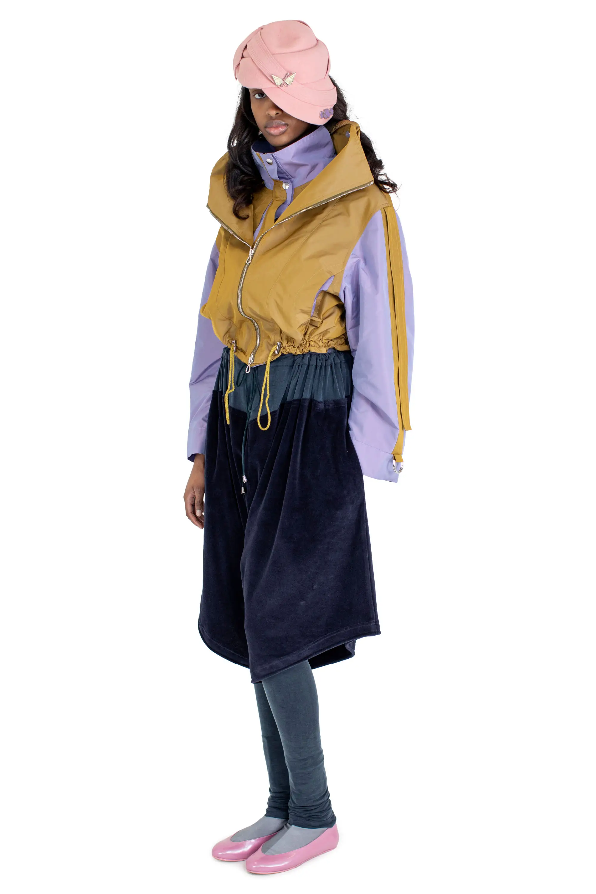 KIKO KOSTADINOV ERRO JACKET - PATINA GOLD/LAVENDER