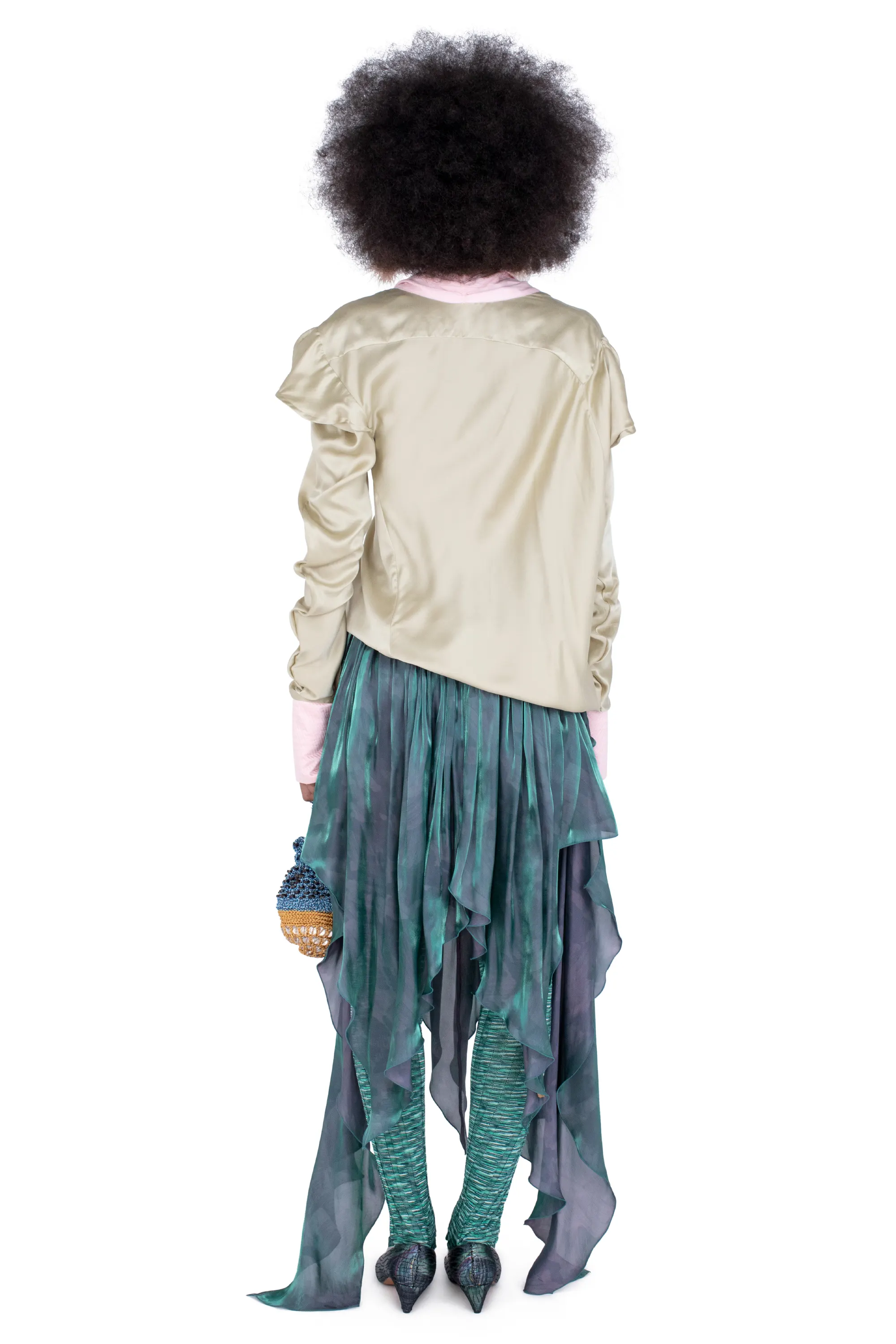 KIKO KOSTADINOV EVELYN BLOUSE - PEBBLE