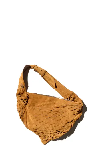 KIKO KOSTADINOV FIORE TWISTED BAG - CARAMEL