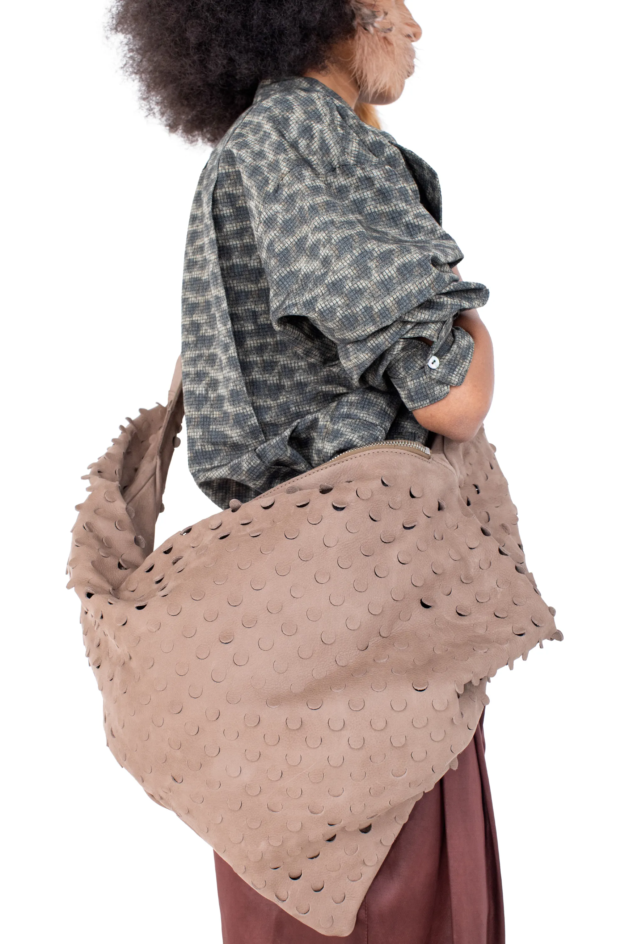 KIKO KOSTADINOV FIORE TWISTED BAG - FOSSIL
