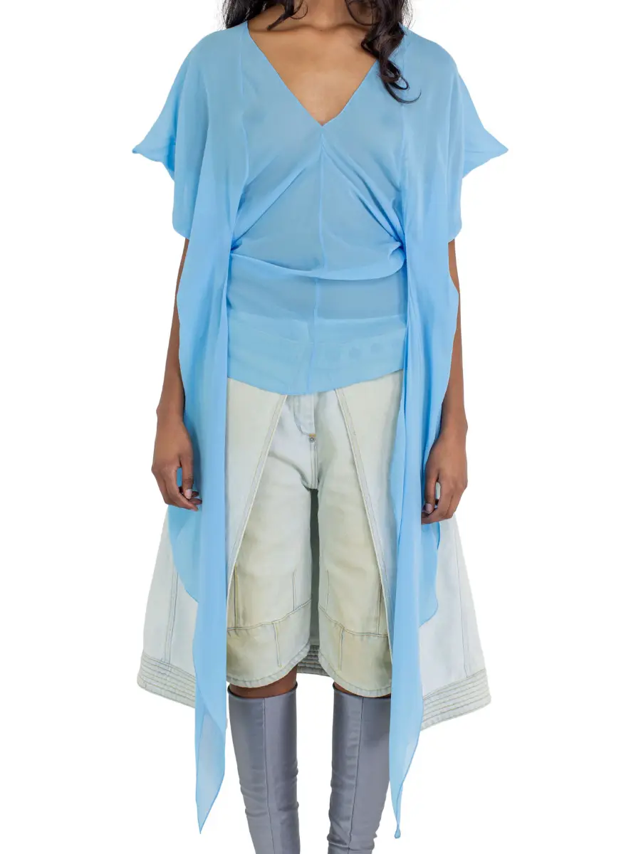 KIKO KOSTADINOV FORNAX BLOUSE - SKY BLUE