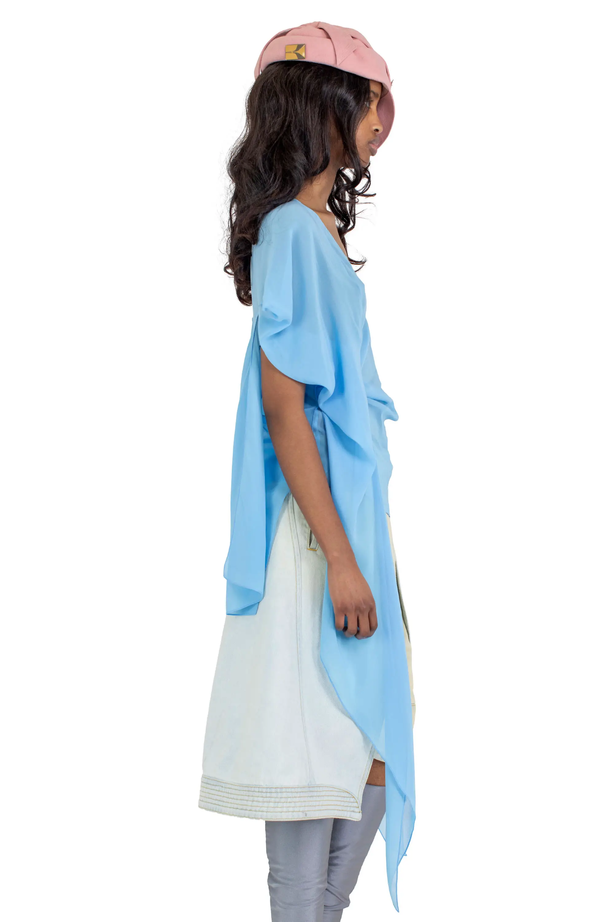 KIKO KOSTADINOV FORNAX BLOUSE - SKY BLUE