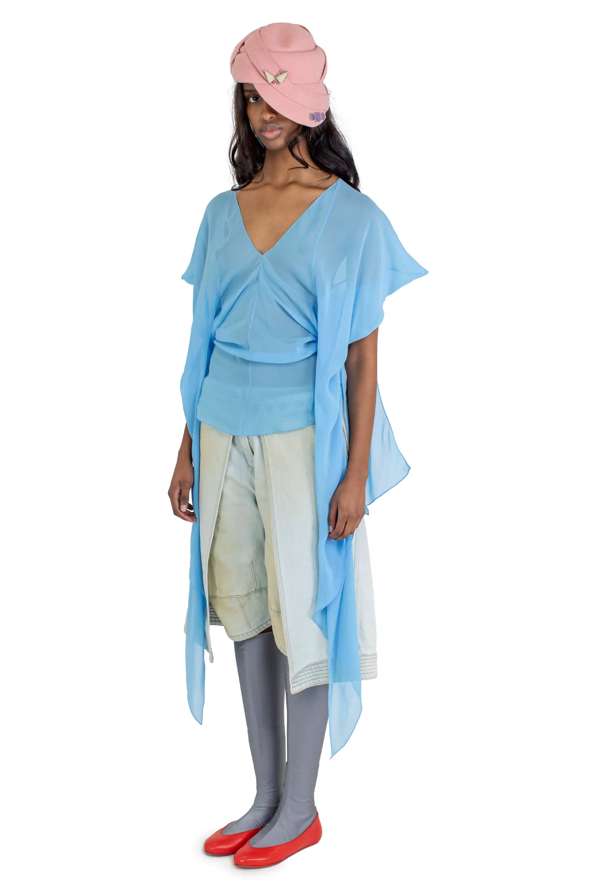 KIKO KOSTADINOV FORNAX BLOUSE - SKY BLUE