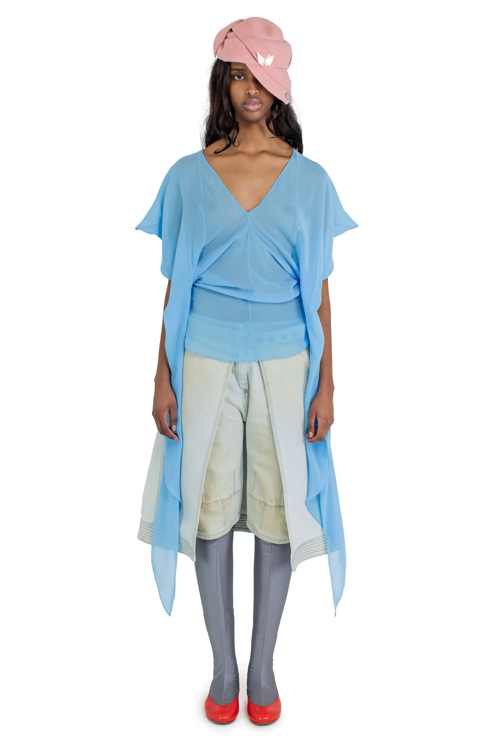 KIKO KOSTADINOV FORNAX BLOUSE - SKY BLUE
