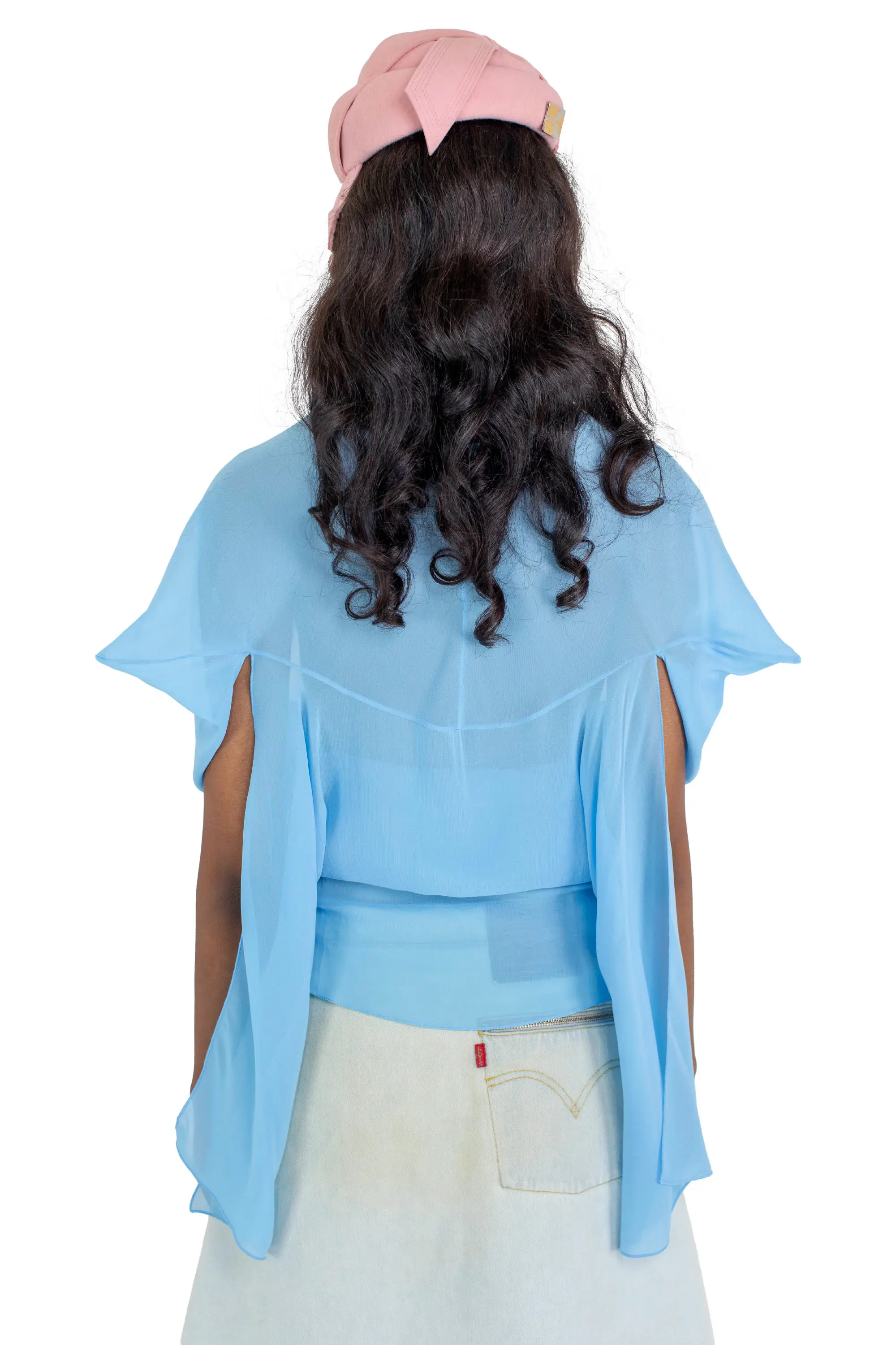 KIKO KOSTADINOV FORNAX BLOUSE - SKY BLUE