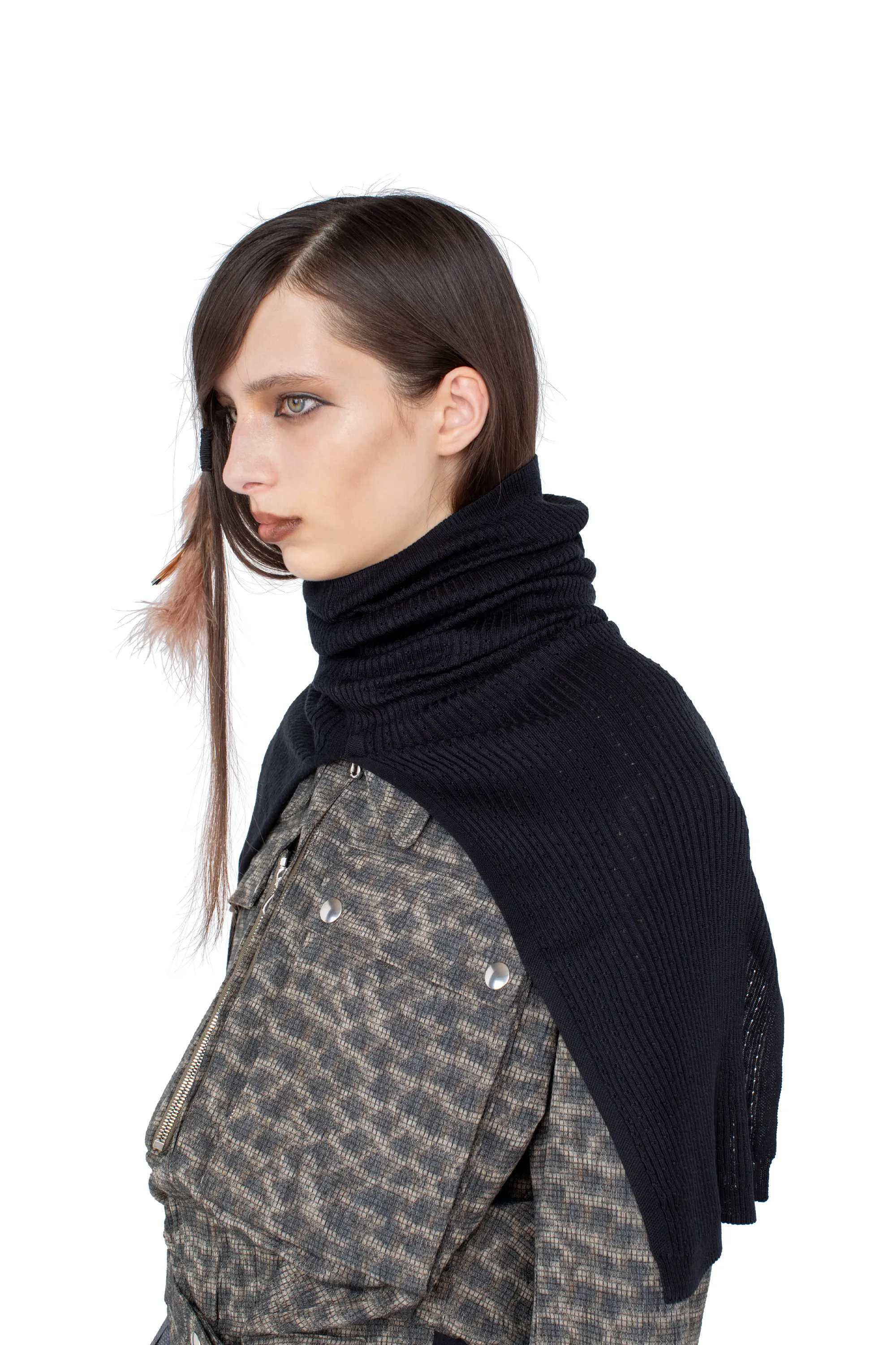 KIKO KOSTADINOV GREBE SCARF - NEBULAR BLACK