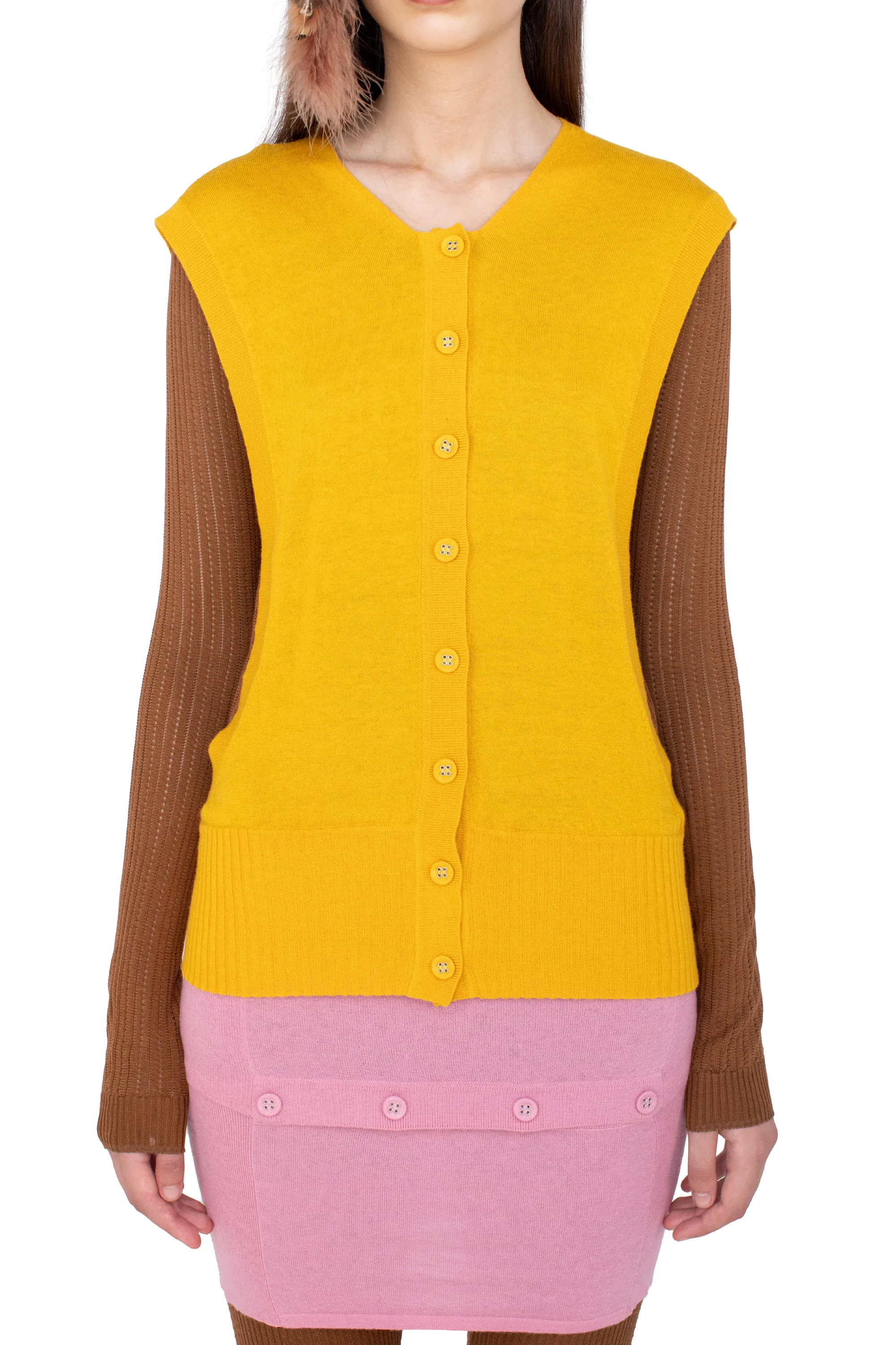 KIKO KOSTADINOV GUILLEMOT COCOON CARDIGAN - FLEUR DE LIS & MOCHA