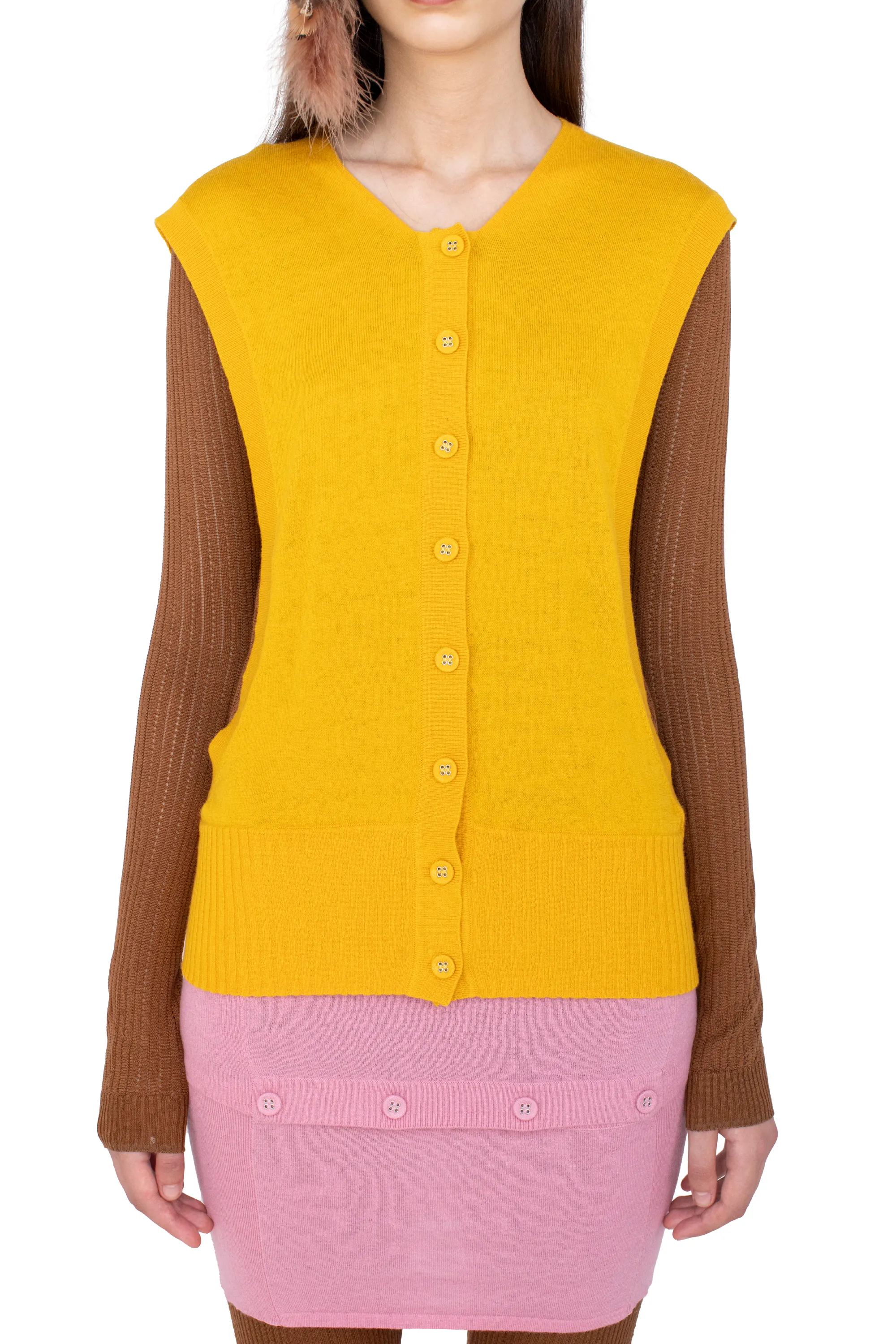KIKO KOSTADINOV GUILLEMOT COCOON CARDIGAN - FLEUR DE LIS & MOCHA