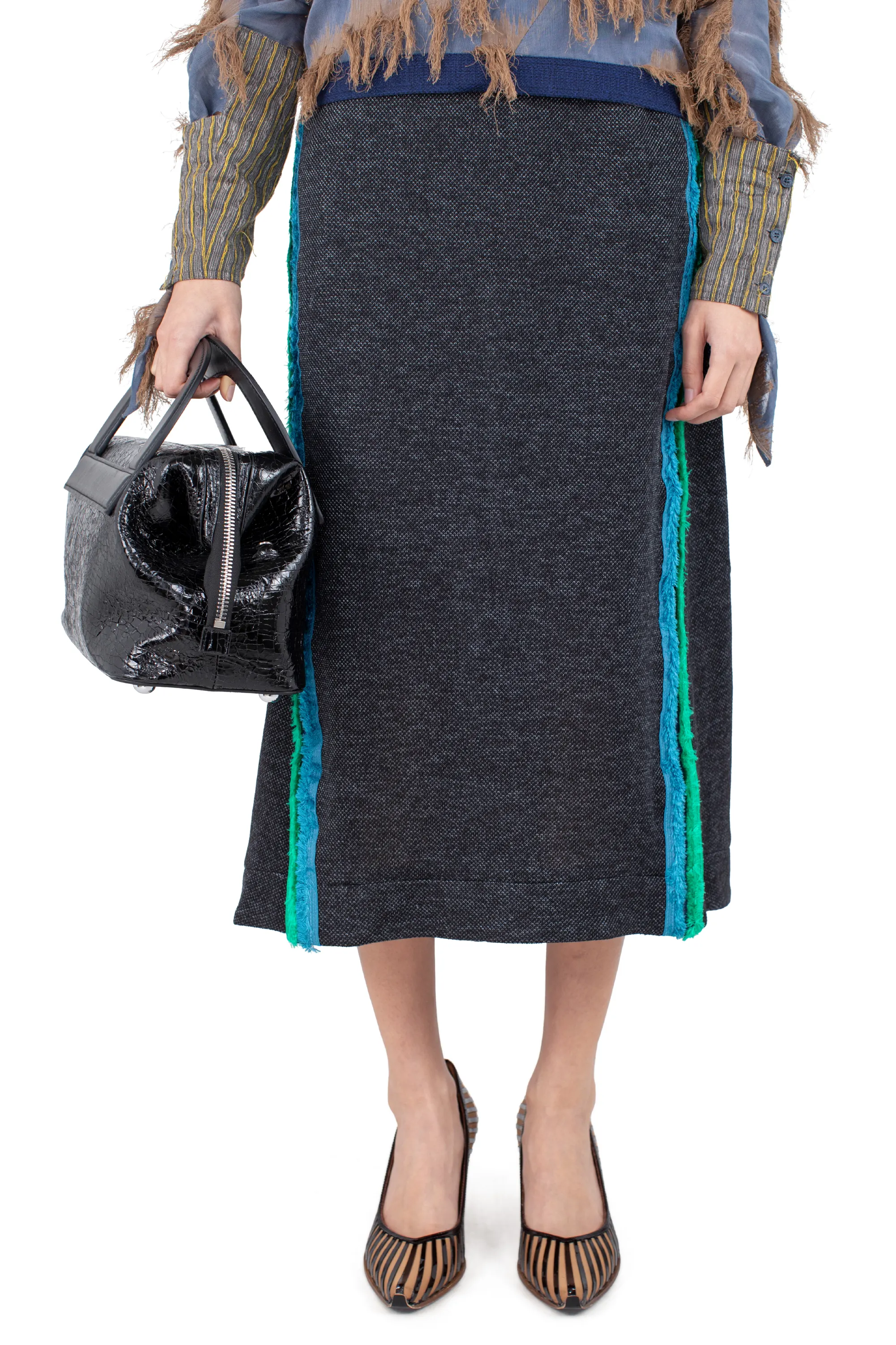 KIKO KOSTADINOV ISADORA BAG - CRACKED BLACK