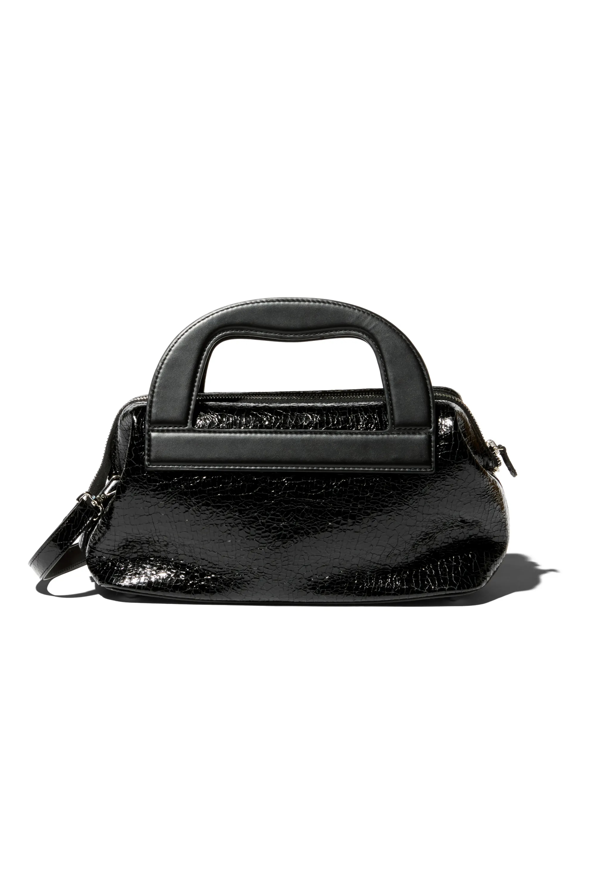 KIKO KOSTADINOV ISADORA BAG - CRACKED BLACK