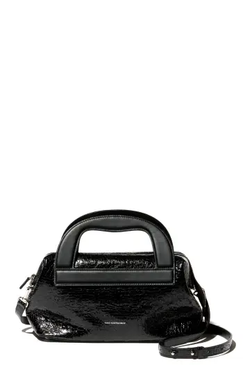 KIKO KOSTADINOV ISADORA BAG - CRACKED BLACK